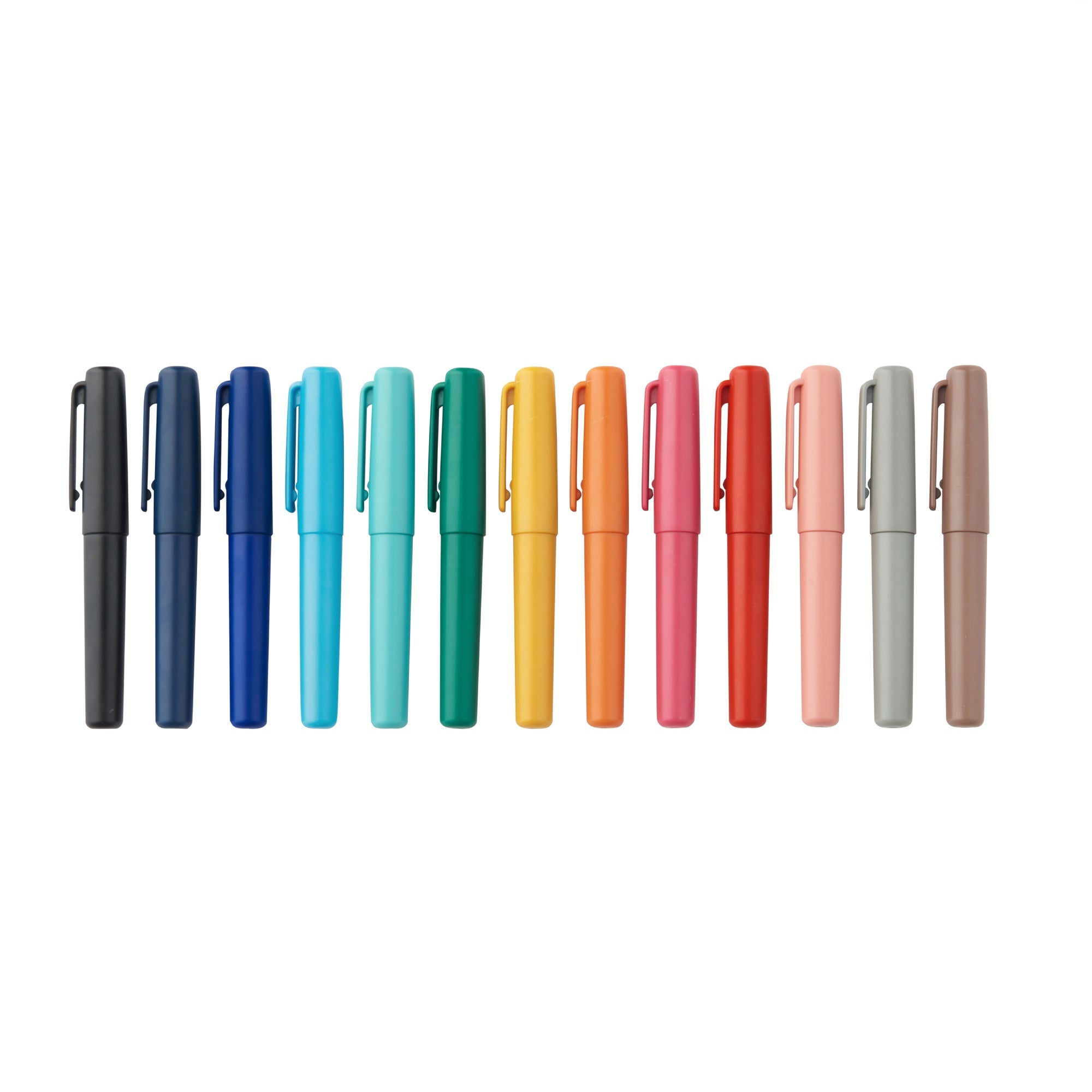 Compact Gel Ink Ballpoint Pen Cap Type 0.5 mm - Red - Image 7