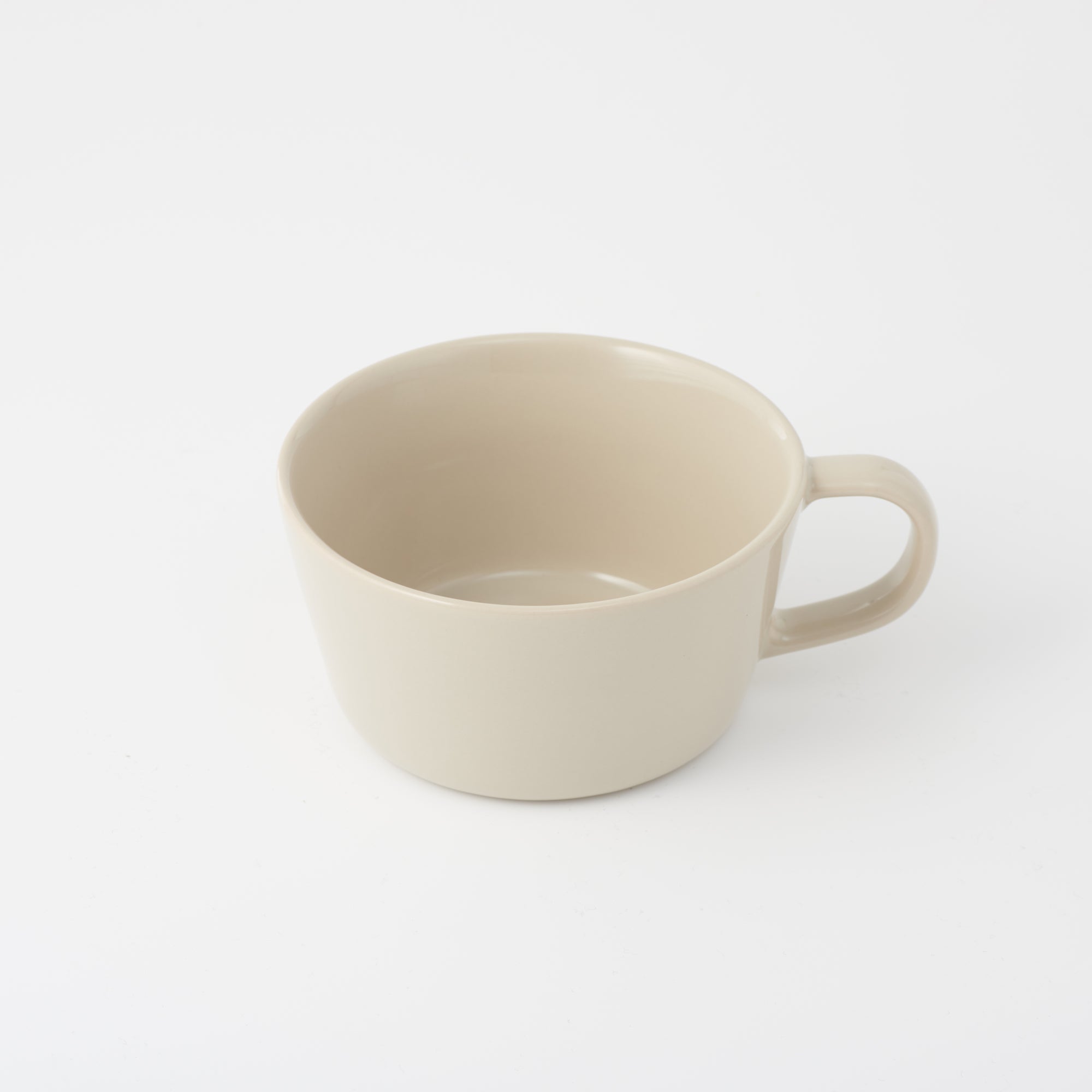 Stoneware Cereal Mug Cup - Gray Beige - Image 2