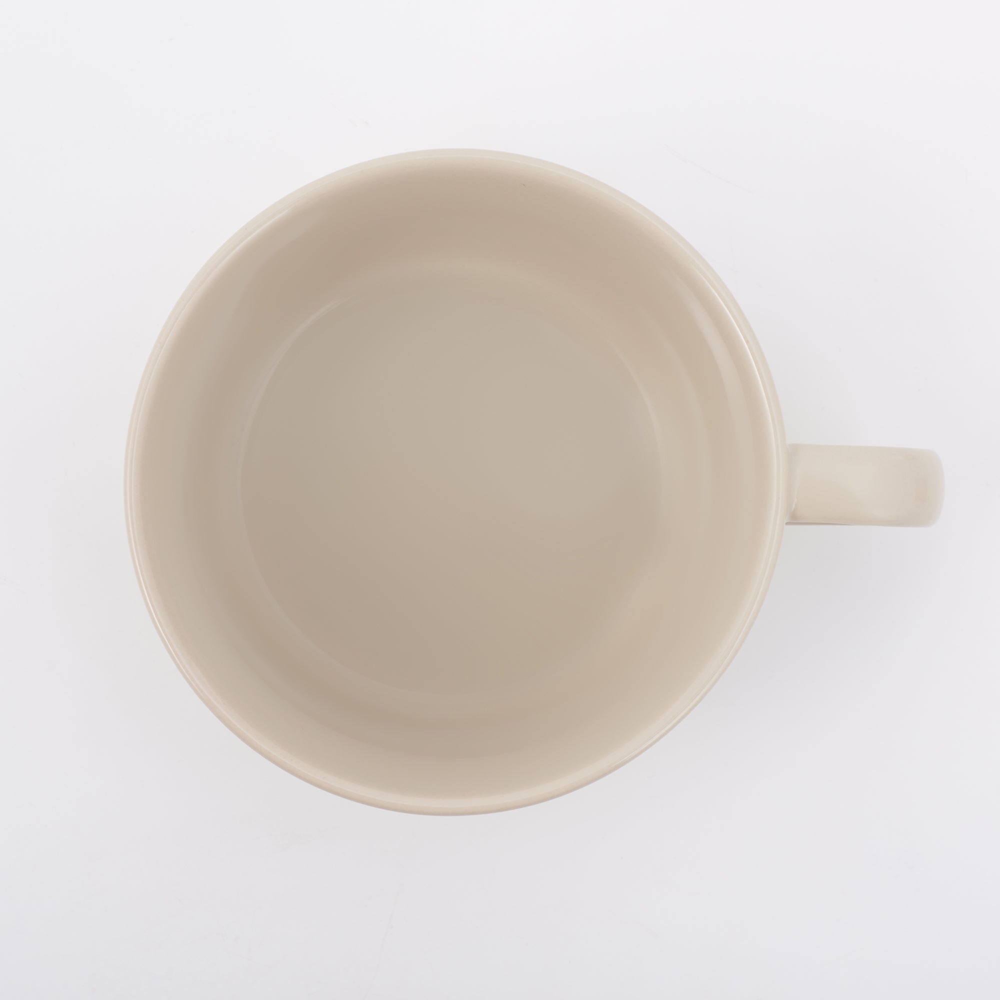 Stoneware Cereal Mug Cup - Gray Beige - Image 3