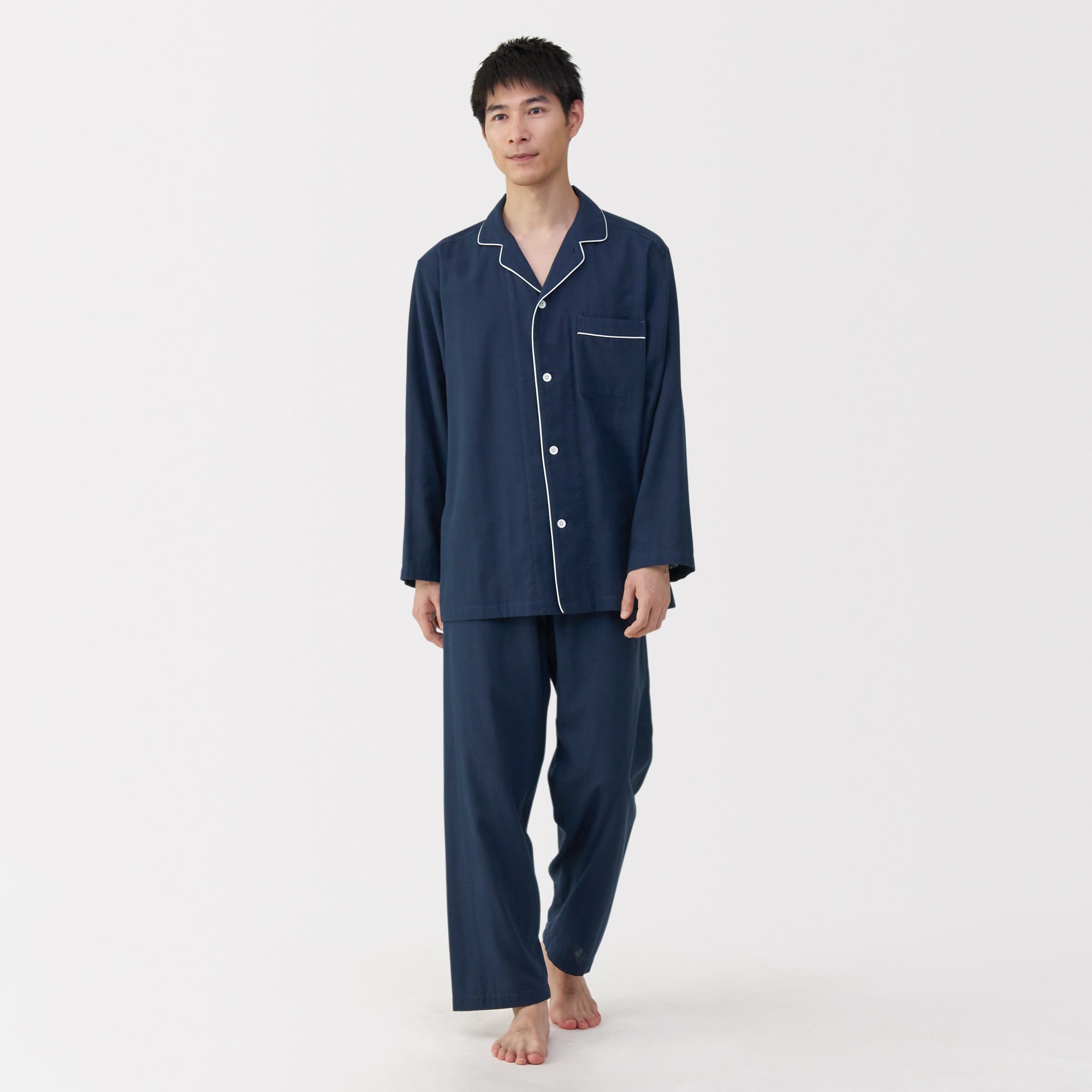 Side Seamless Double Gauze Pajamas - Image 3