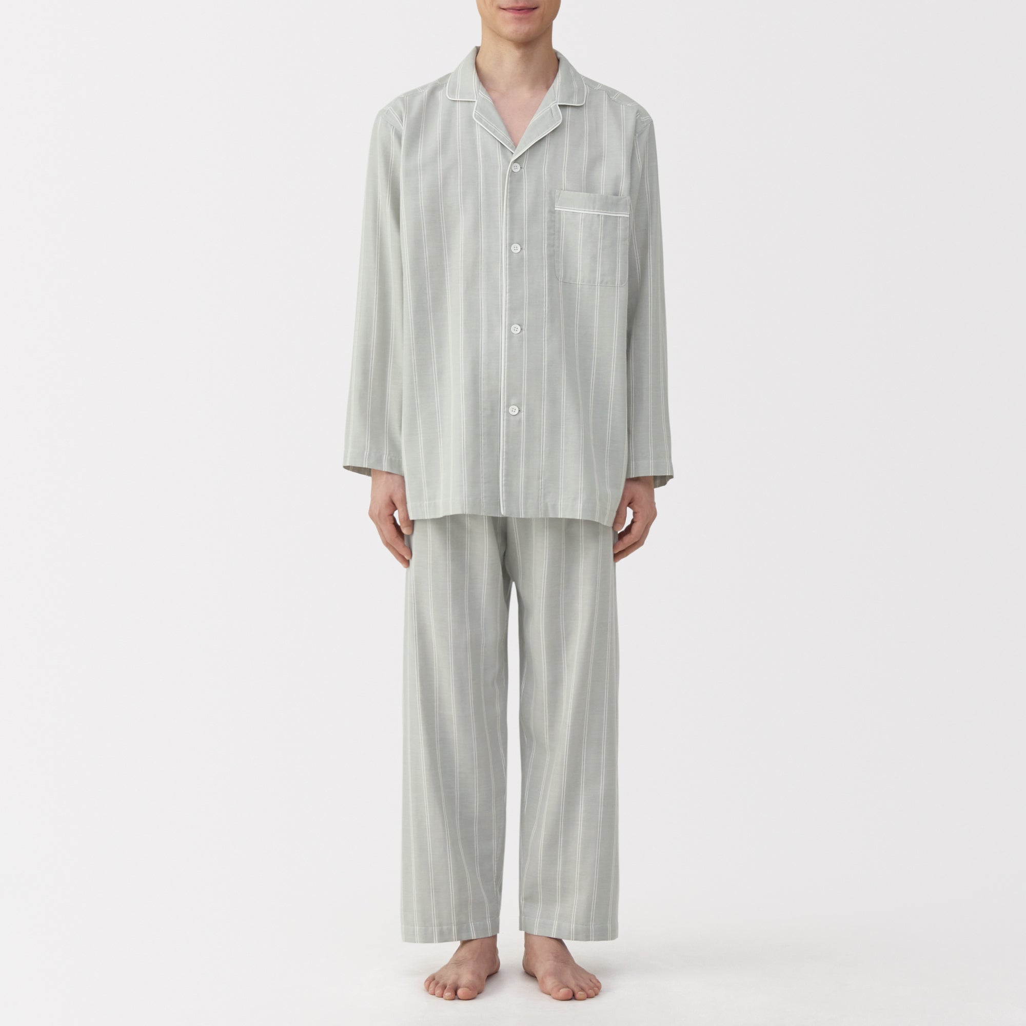Side Seamless Double Gauze Pajamas - Image 32