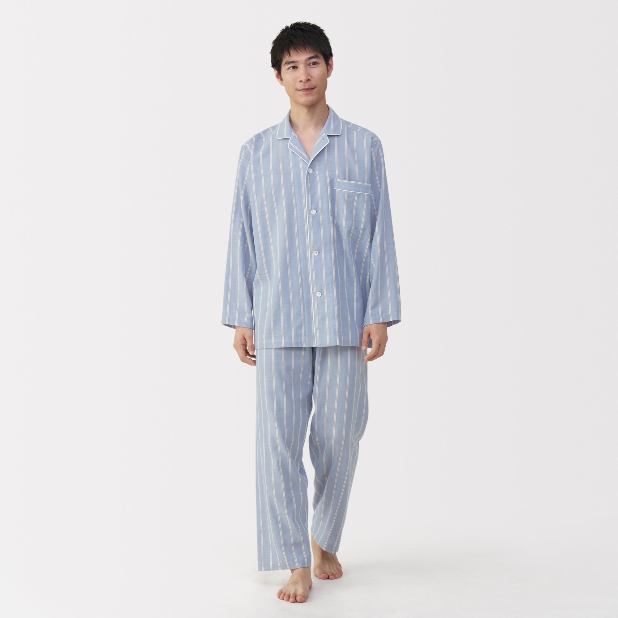 Side Seamless Double Gauze Pajamas - Image 45
