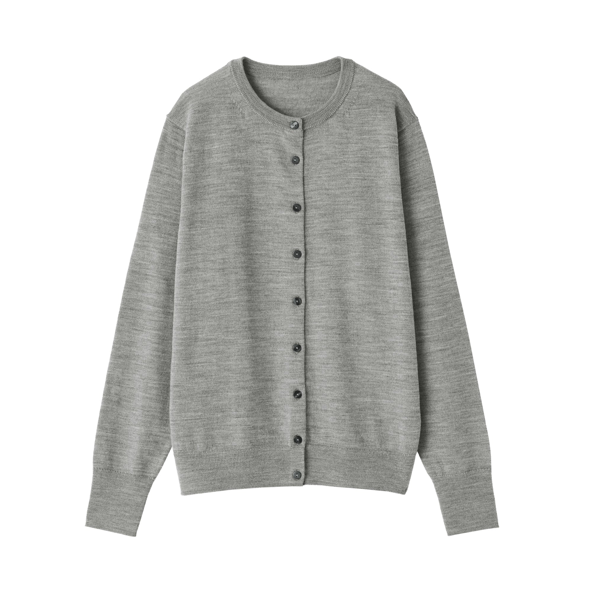 Wool Crew Neck Cardigan - Image 23