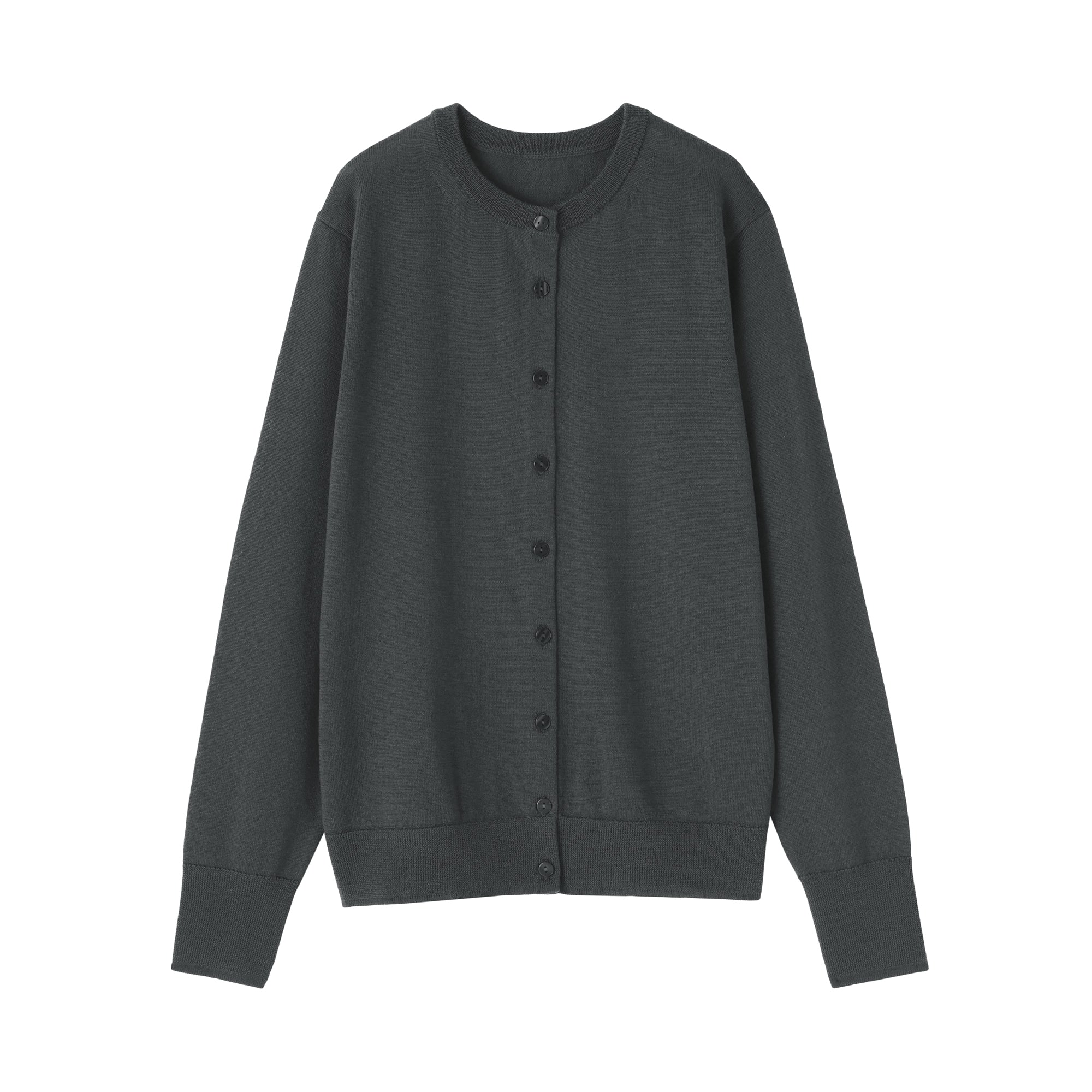 Wool Crew Neck Cardigan - Image 30