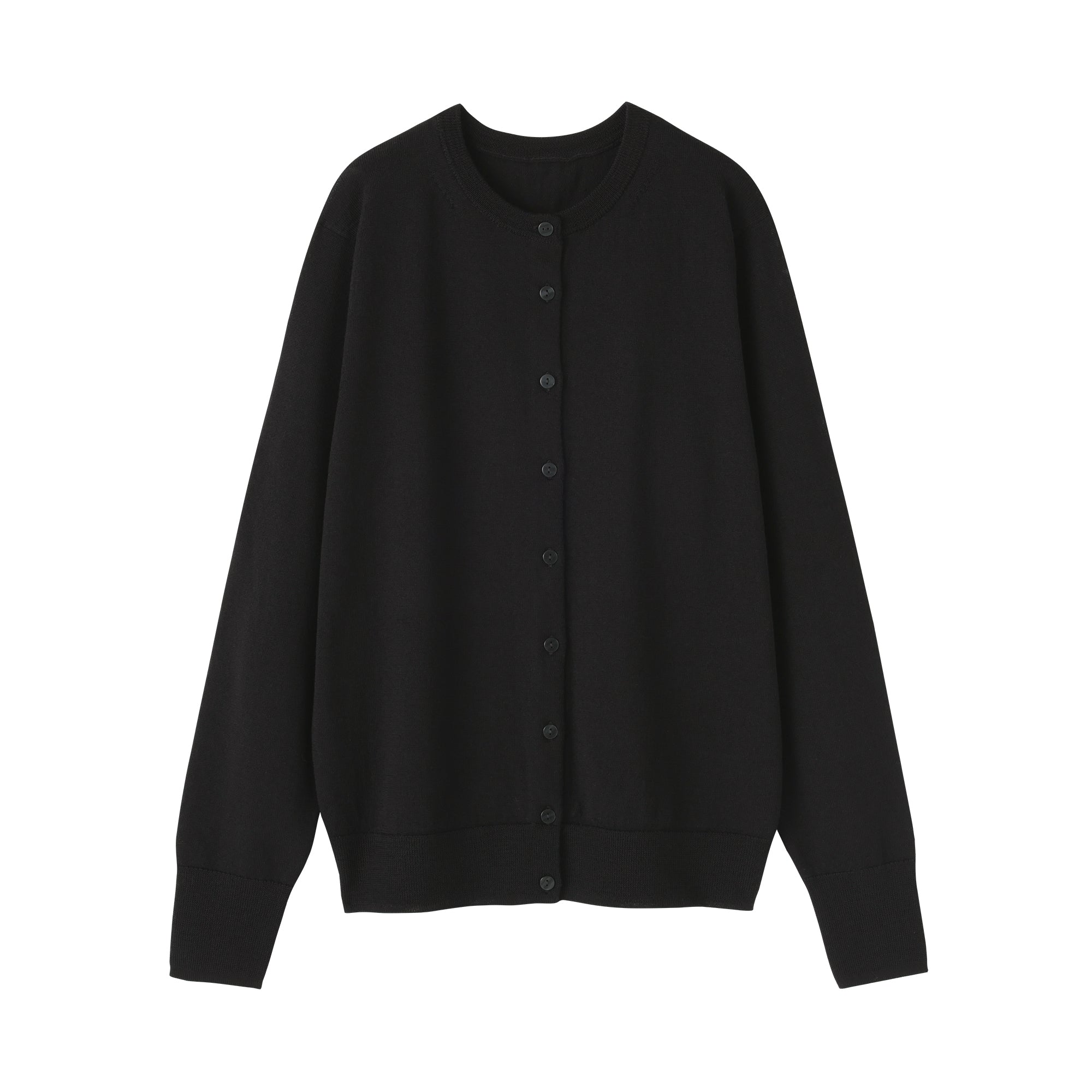 Wool Crew Neck Cardigan - Image 37