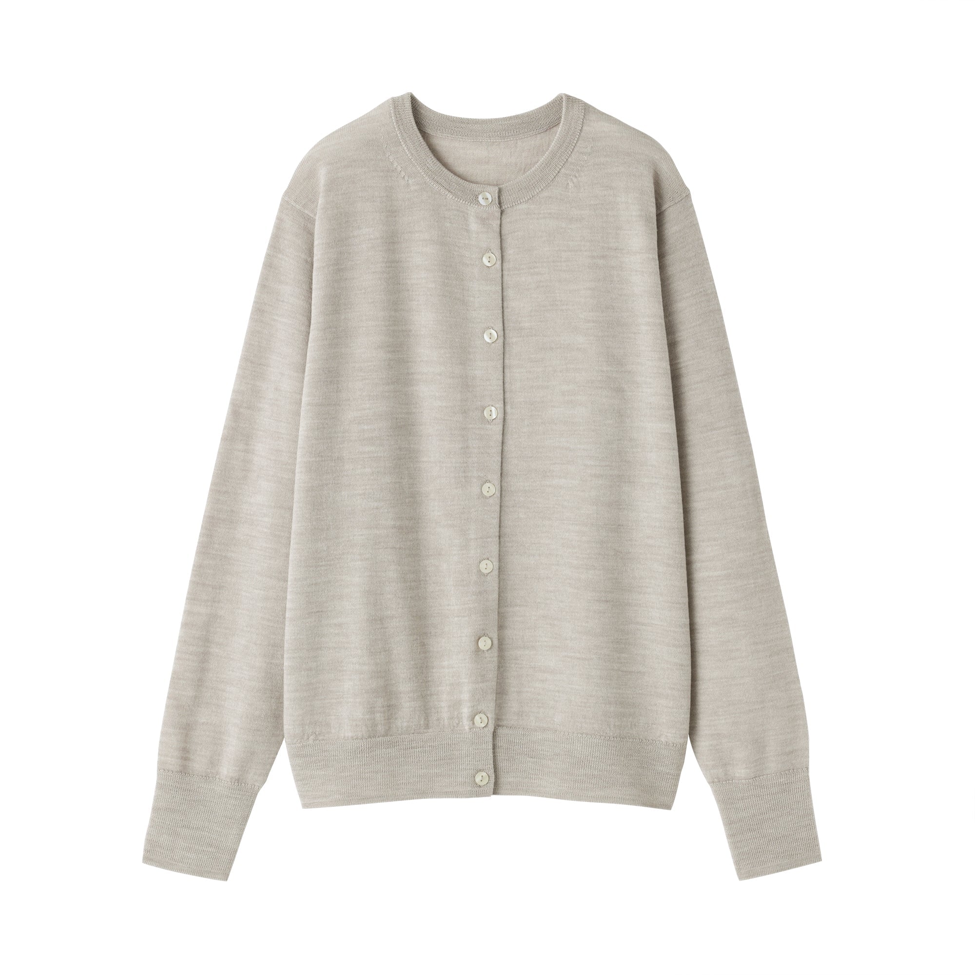 Wool Crew Neck Cardigan - Image 16