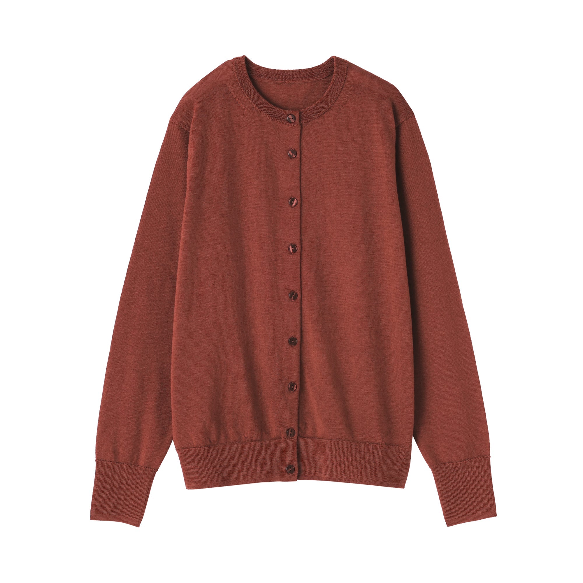 Wool Crew Neck Cardigan - Image 9
