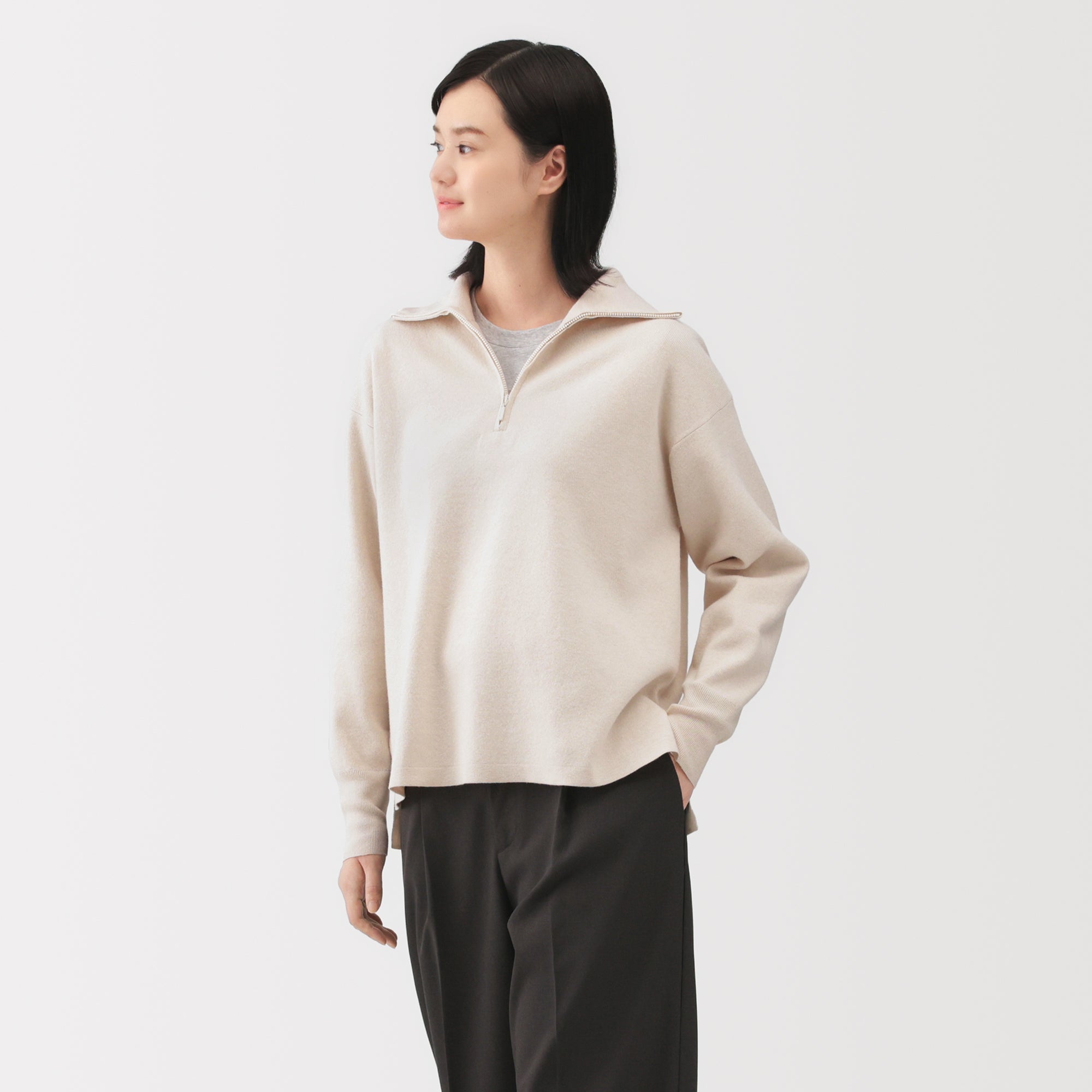 Milano Rib Half-Zip Sweater - Image 11