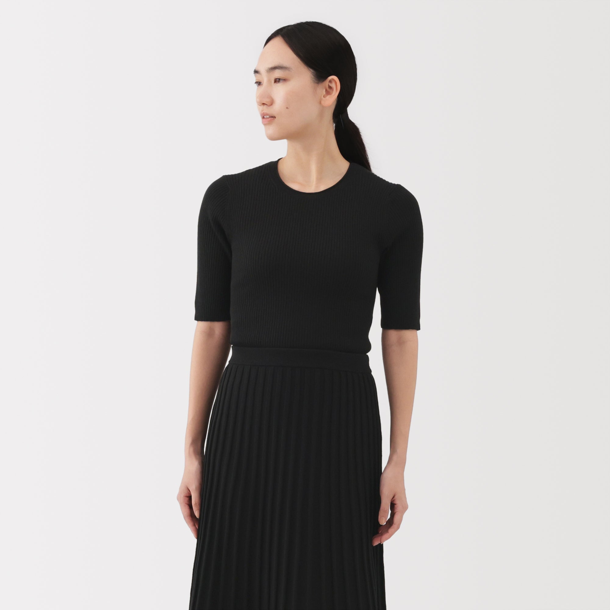 Lyocell Blend Half Sleeve Sweater - Image 10