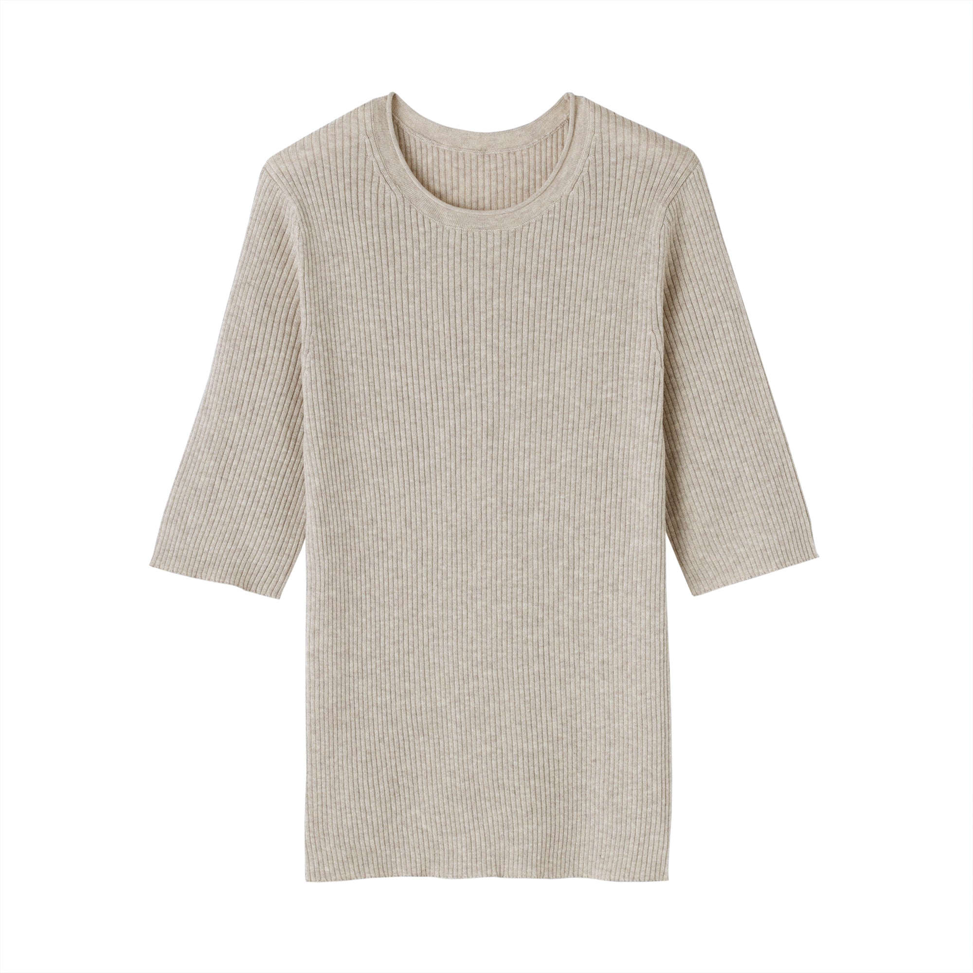 Lyocell Blend Half Sleeve Sweater - Image 2