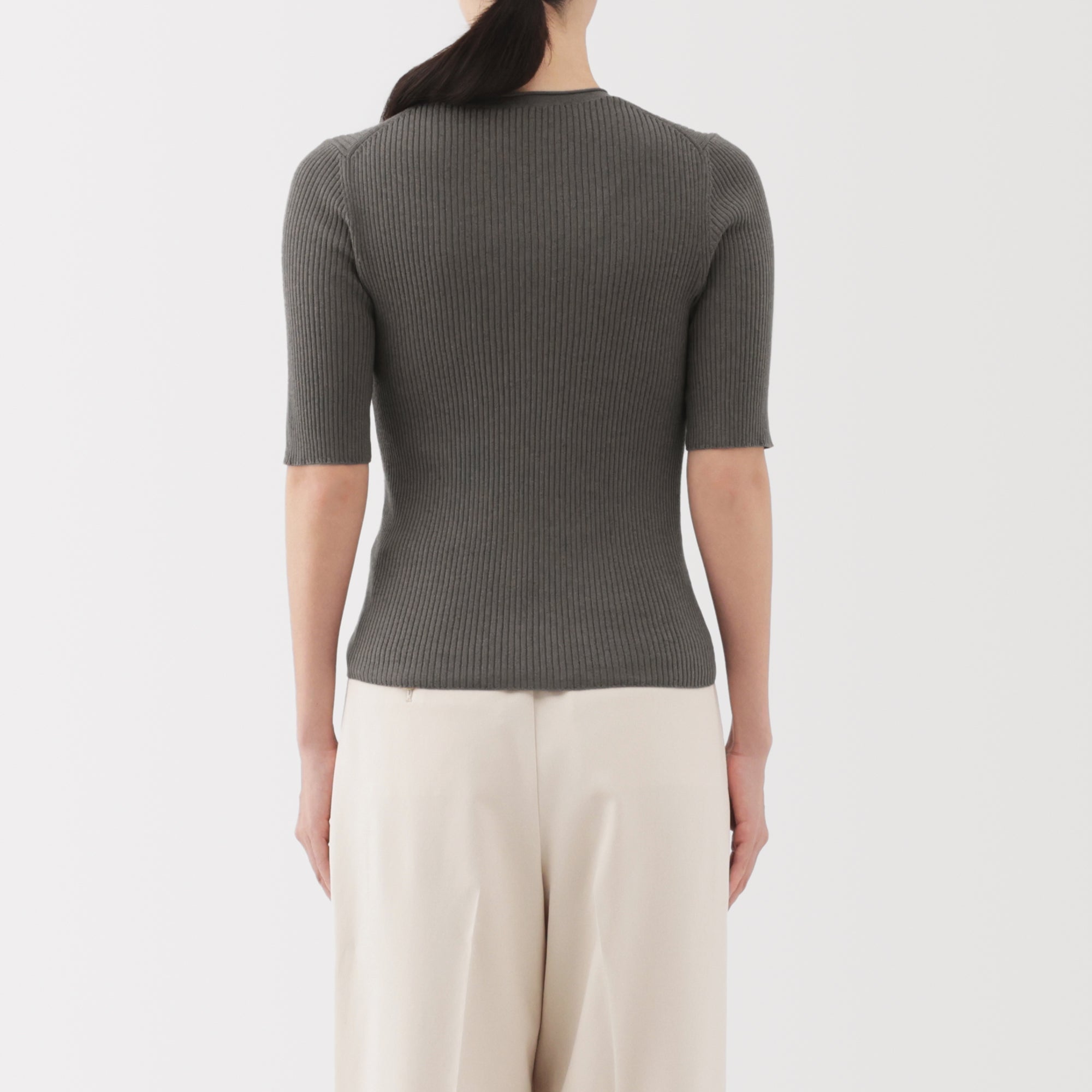Lyocell Blend Half Sleeve Sweater - Image 27