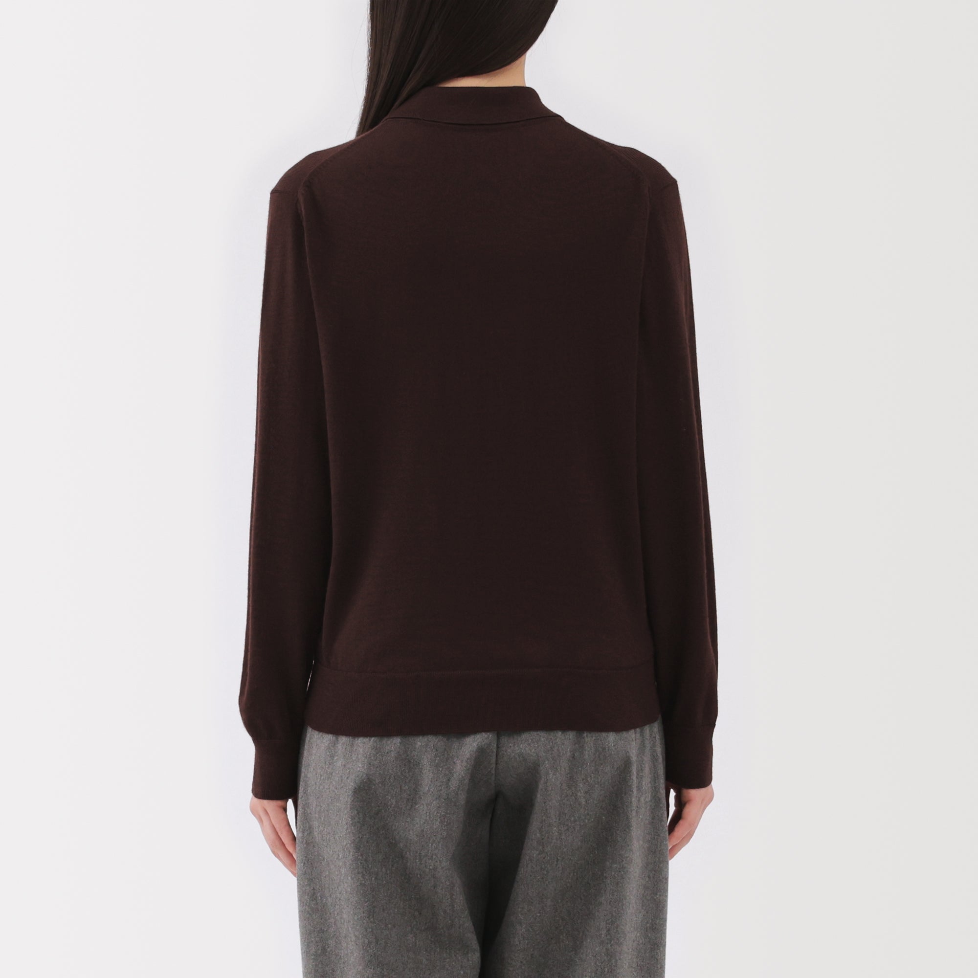Wool Polo Cardigan - Image 20