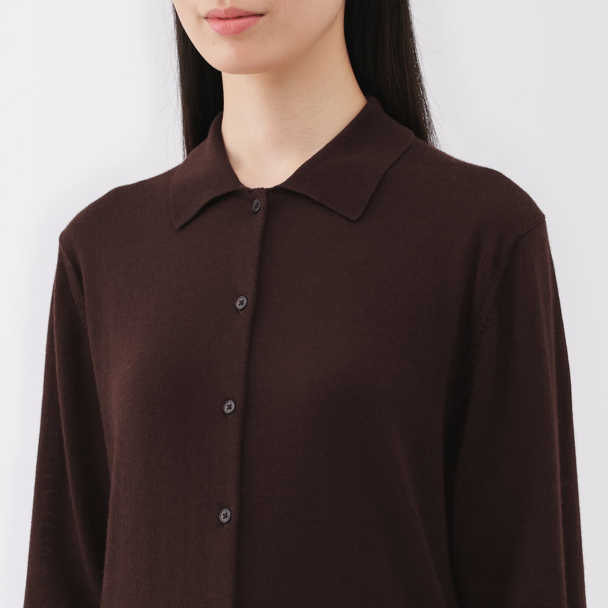 Wool Polo Cardigan - Image 14