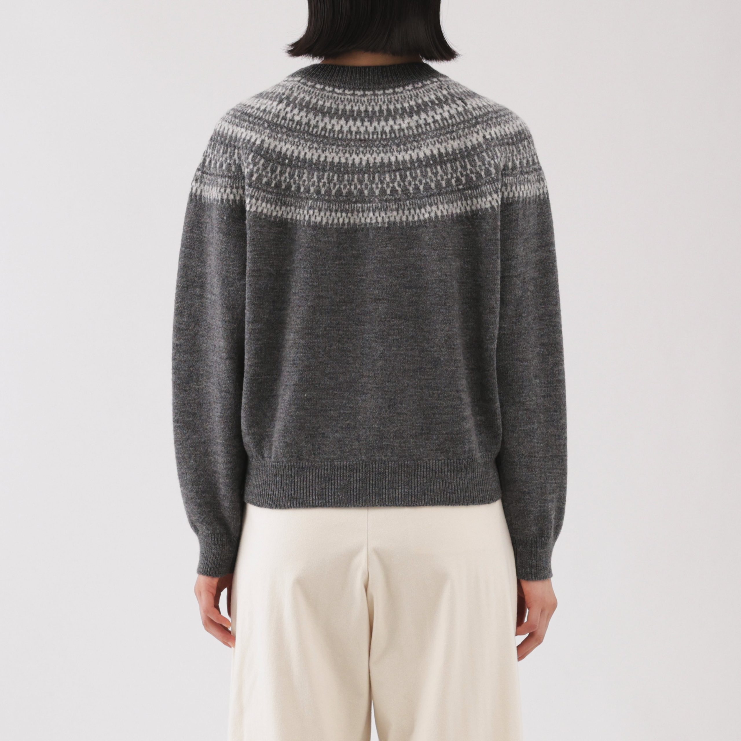 Andes Wool Blend Jacquard Sweater - Image 13