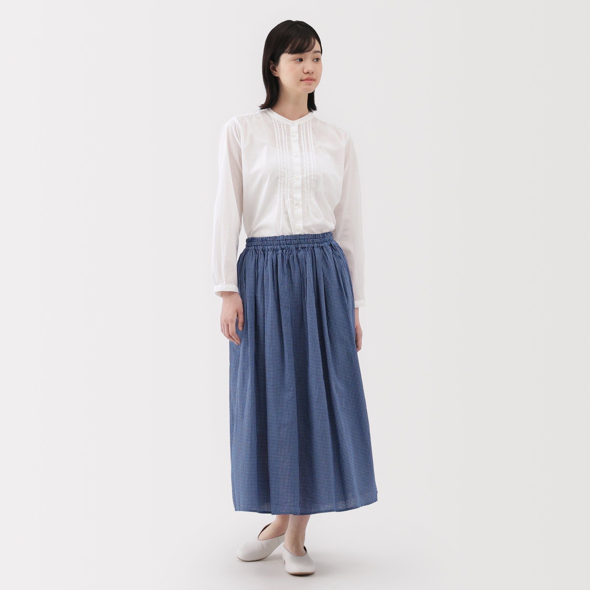 Cotton Voile Gathered Skirt - Image 13