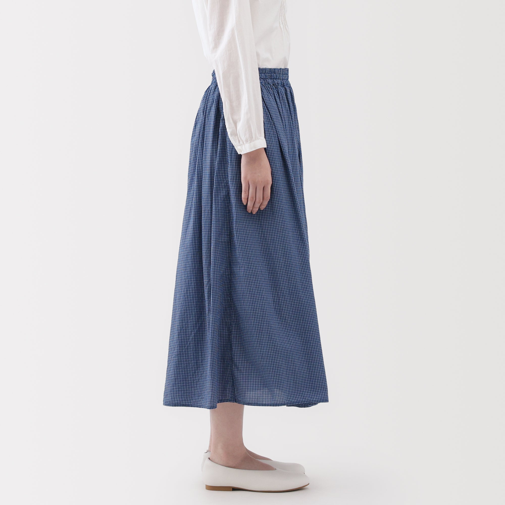 Cotton Voile Gathered Skirt - Image 14