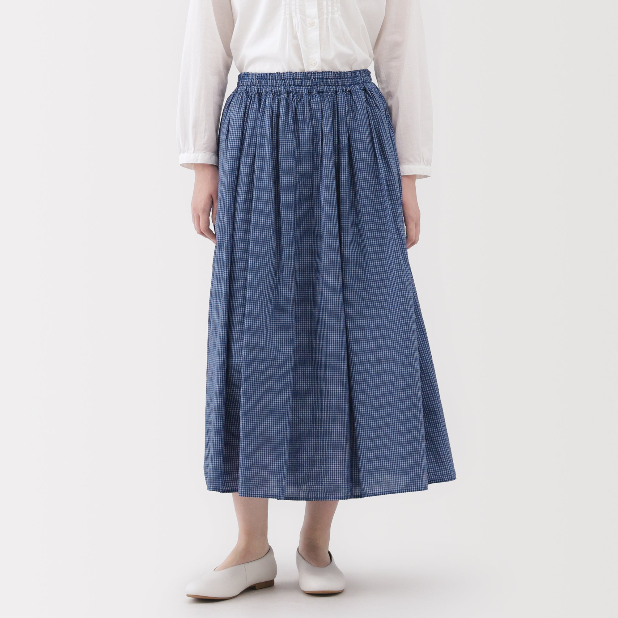 Cotton Voile Gathered Skirt - Image 12