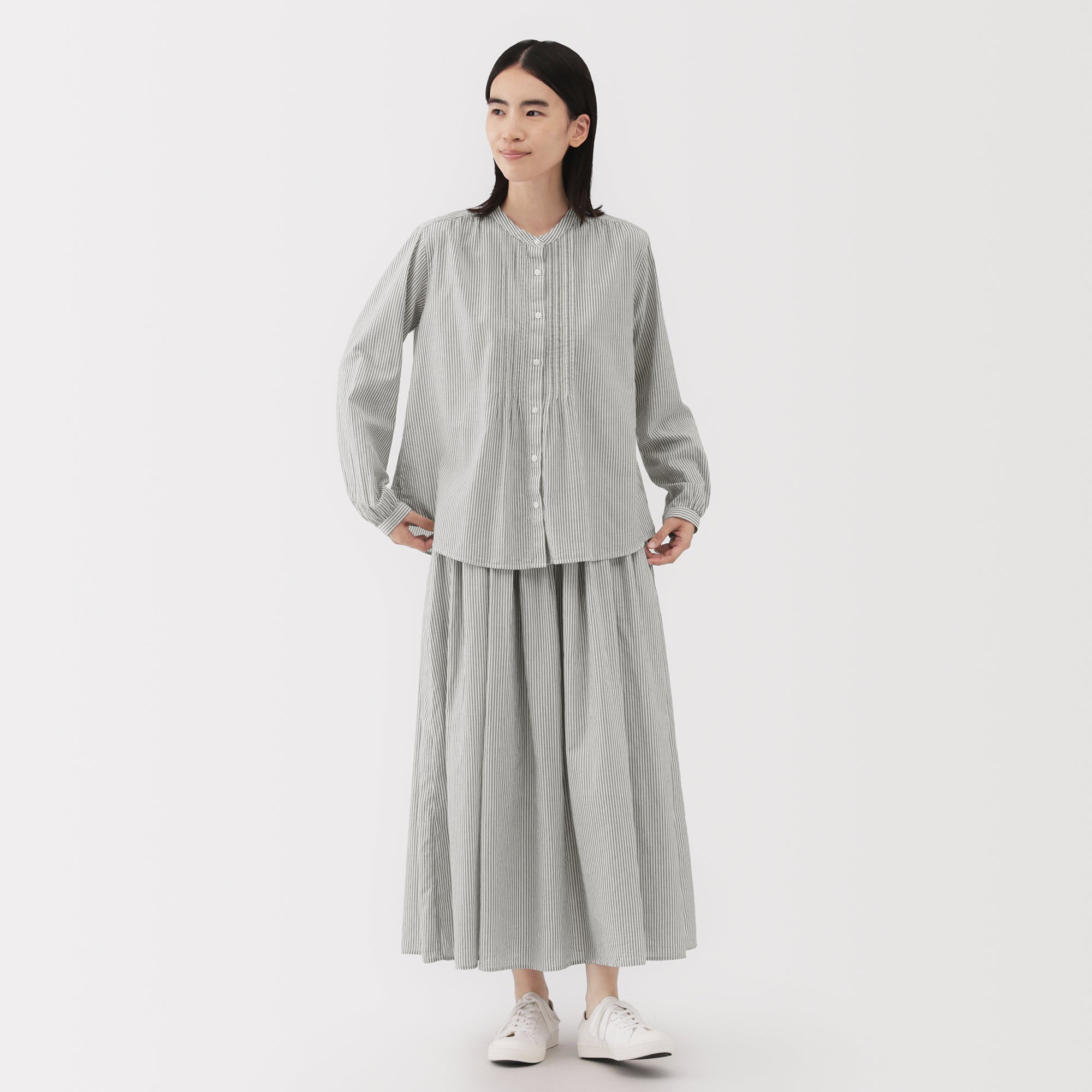 Cotton Voile Gathered Skirt - Image 23
