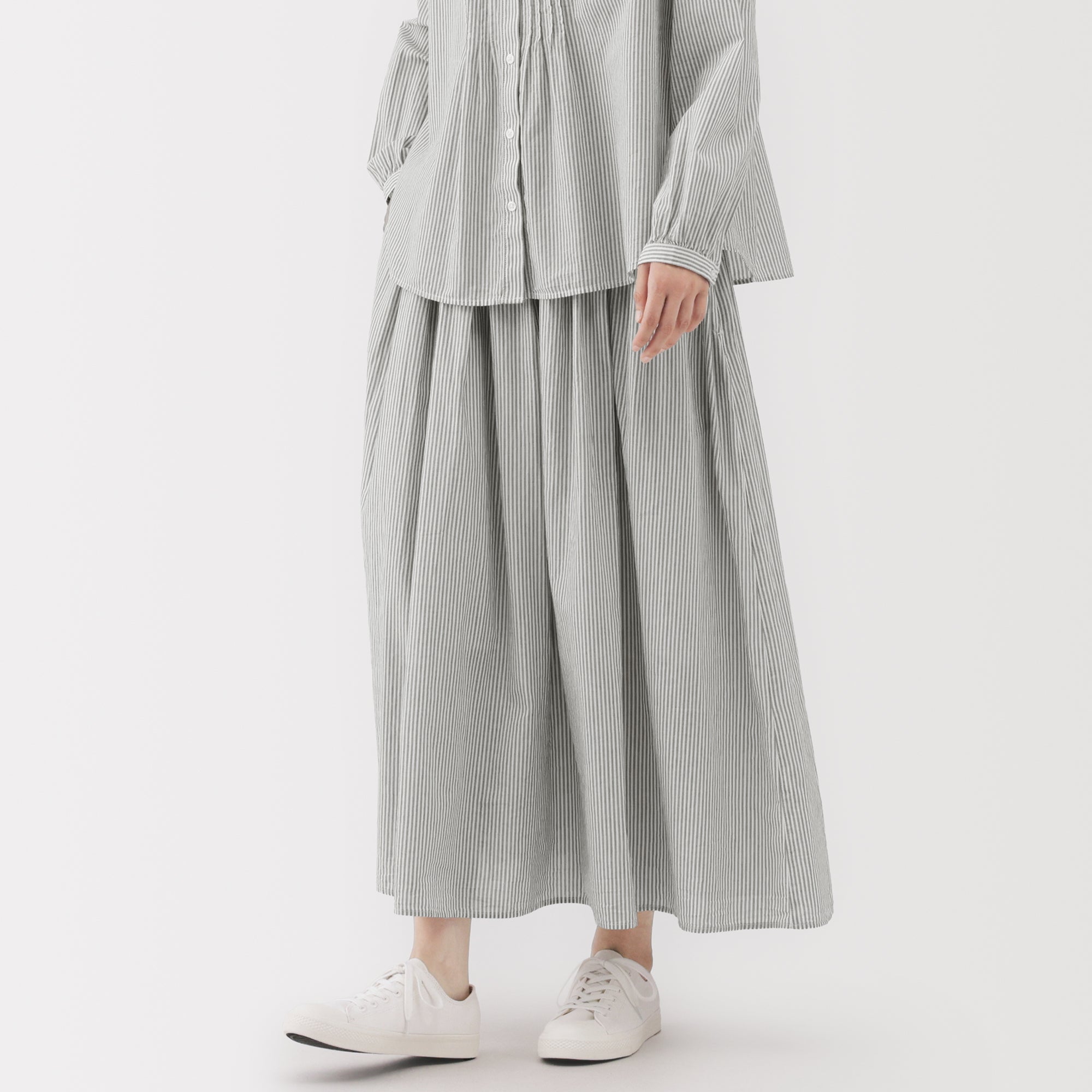 Cotton Voile Gathered Skirt - Image 22