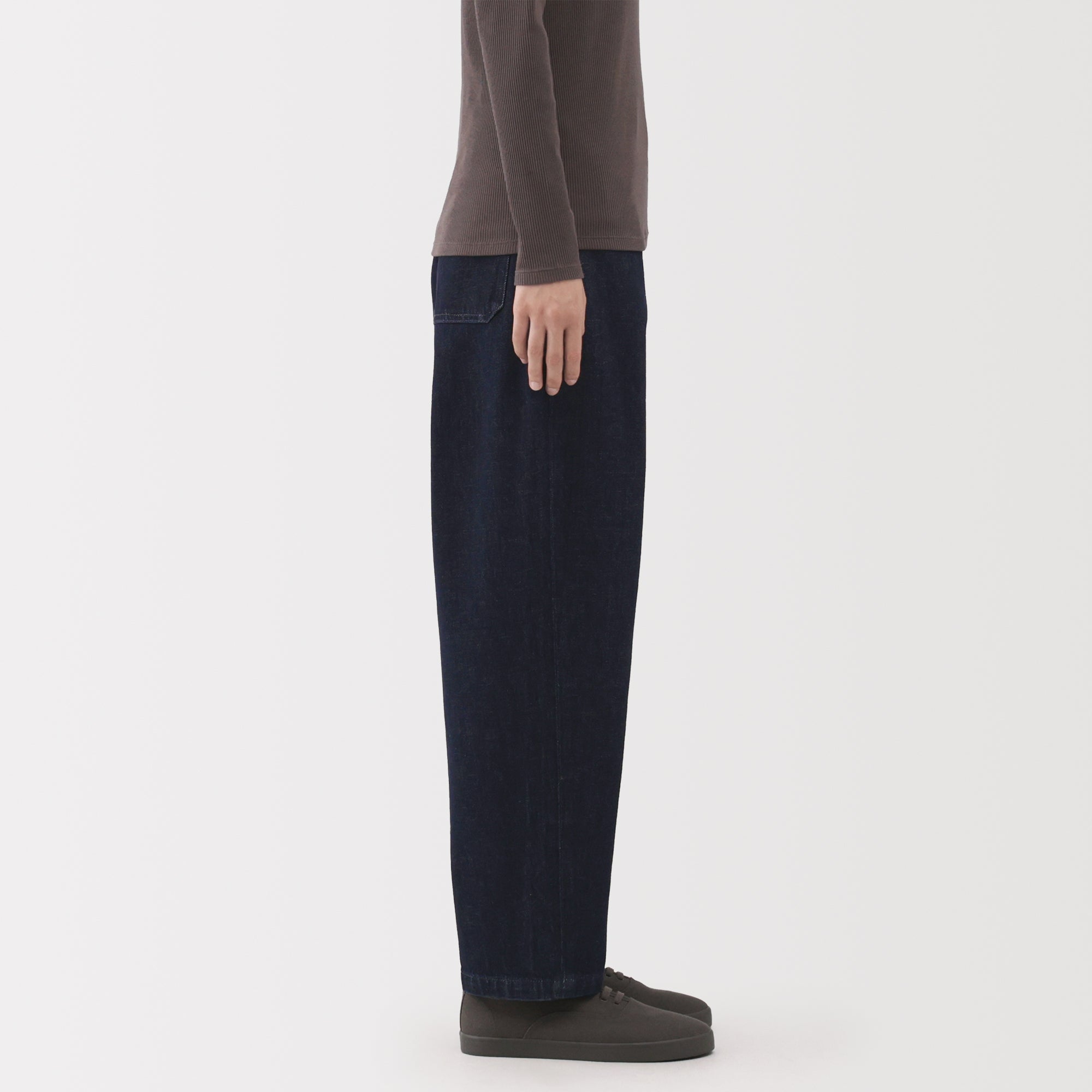 Kapok Blend Denim Barrel Pants - Image 5