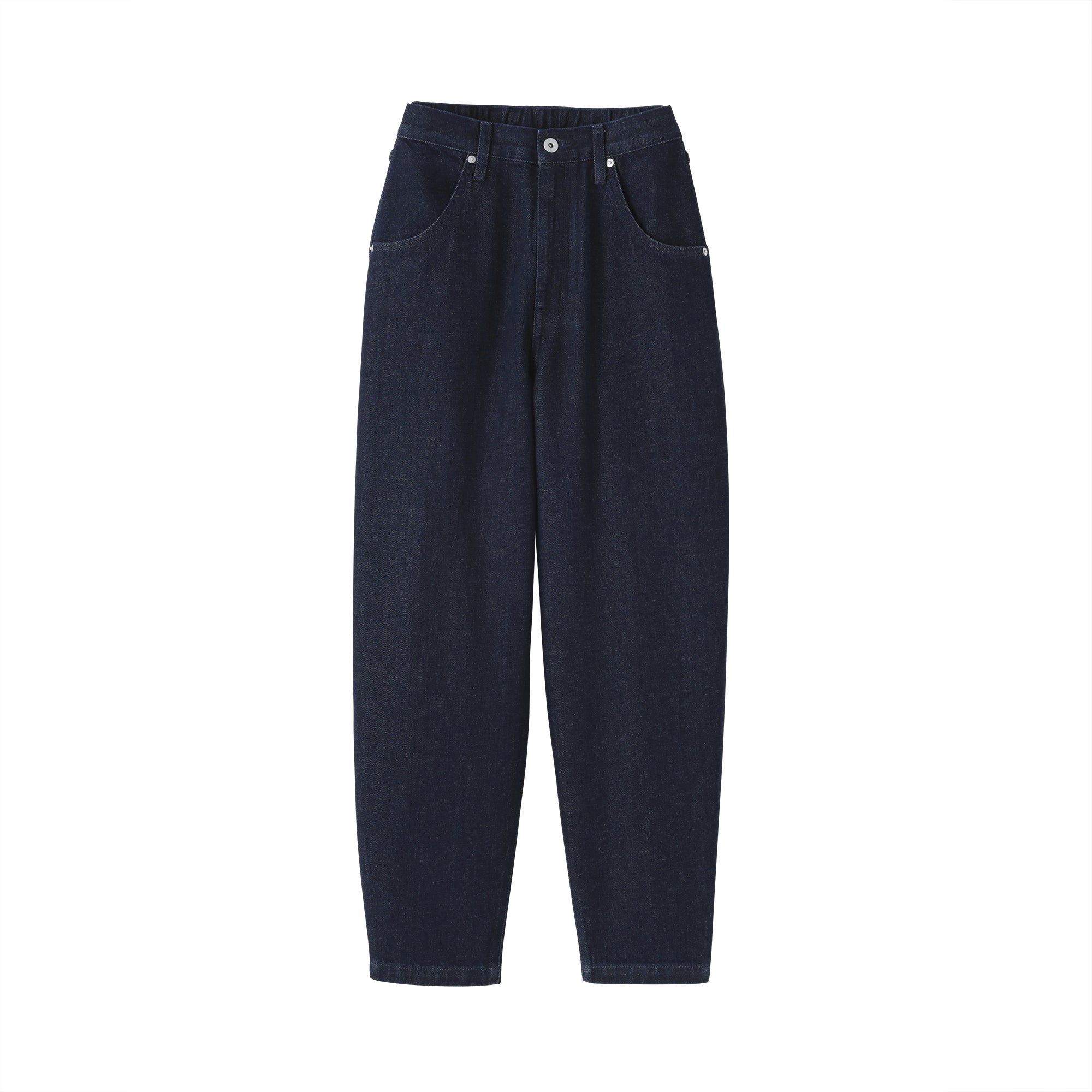 Kapok Blend Denim Barrel Pants - Image 2