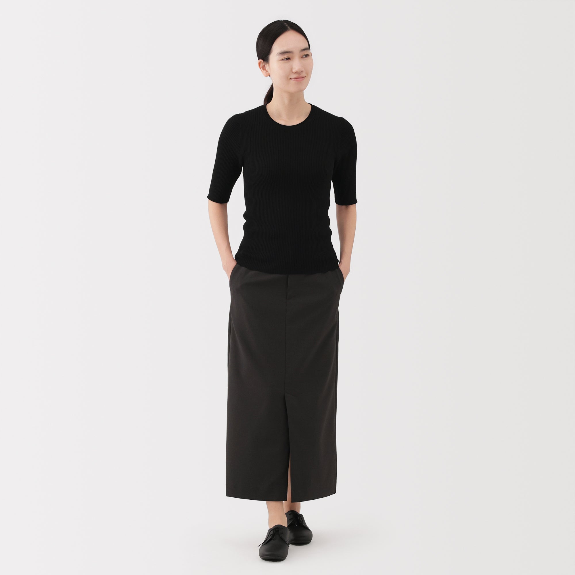 Water Repellent Straight Skirt - Image 15