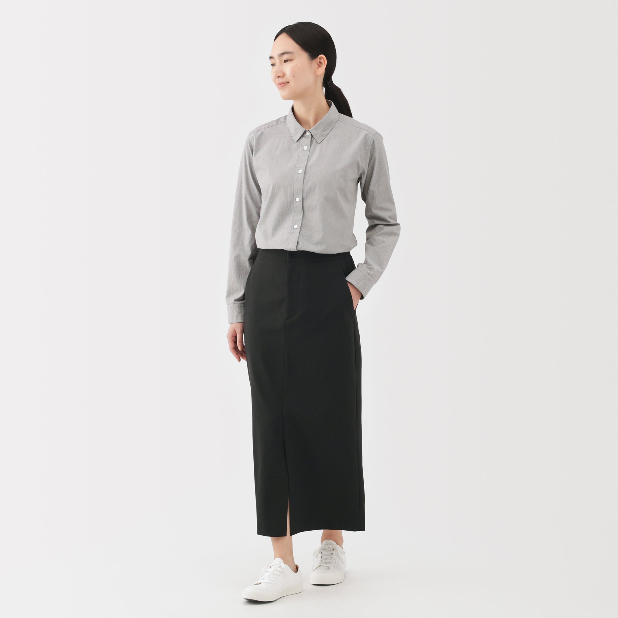 Water Repellent Straight Skirt - Image 3