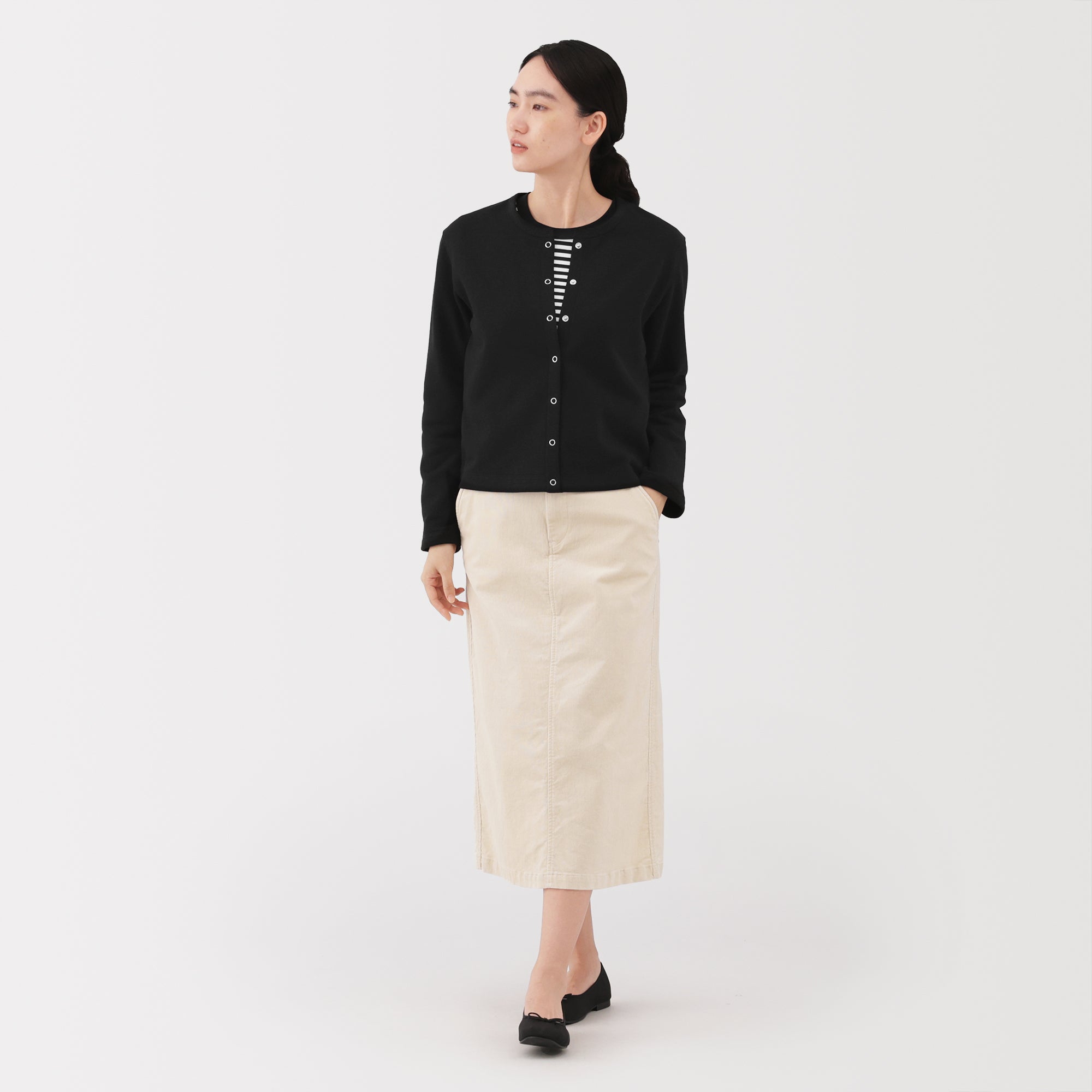 French Terry Sweatshirt Cardigan - Image 20