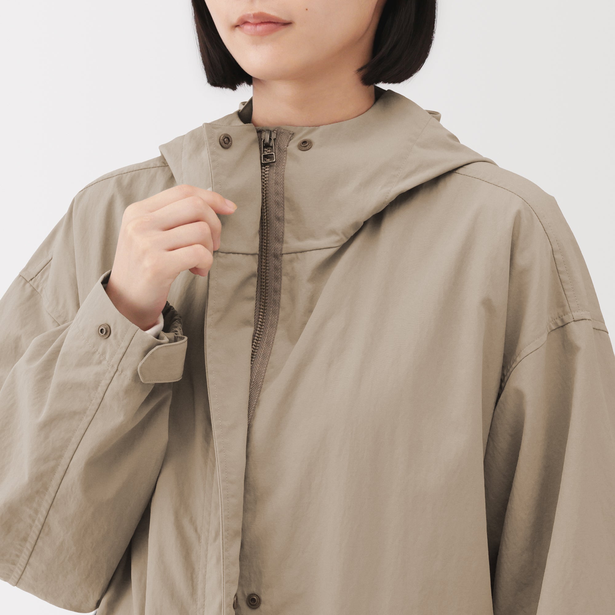 Water-Repellent Hooded Long Coat - Image 19