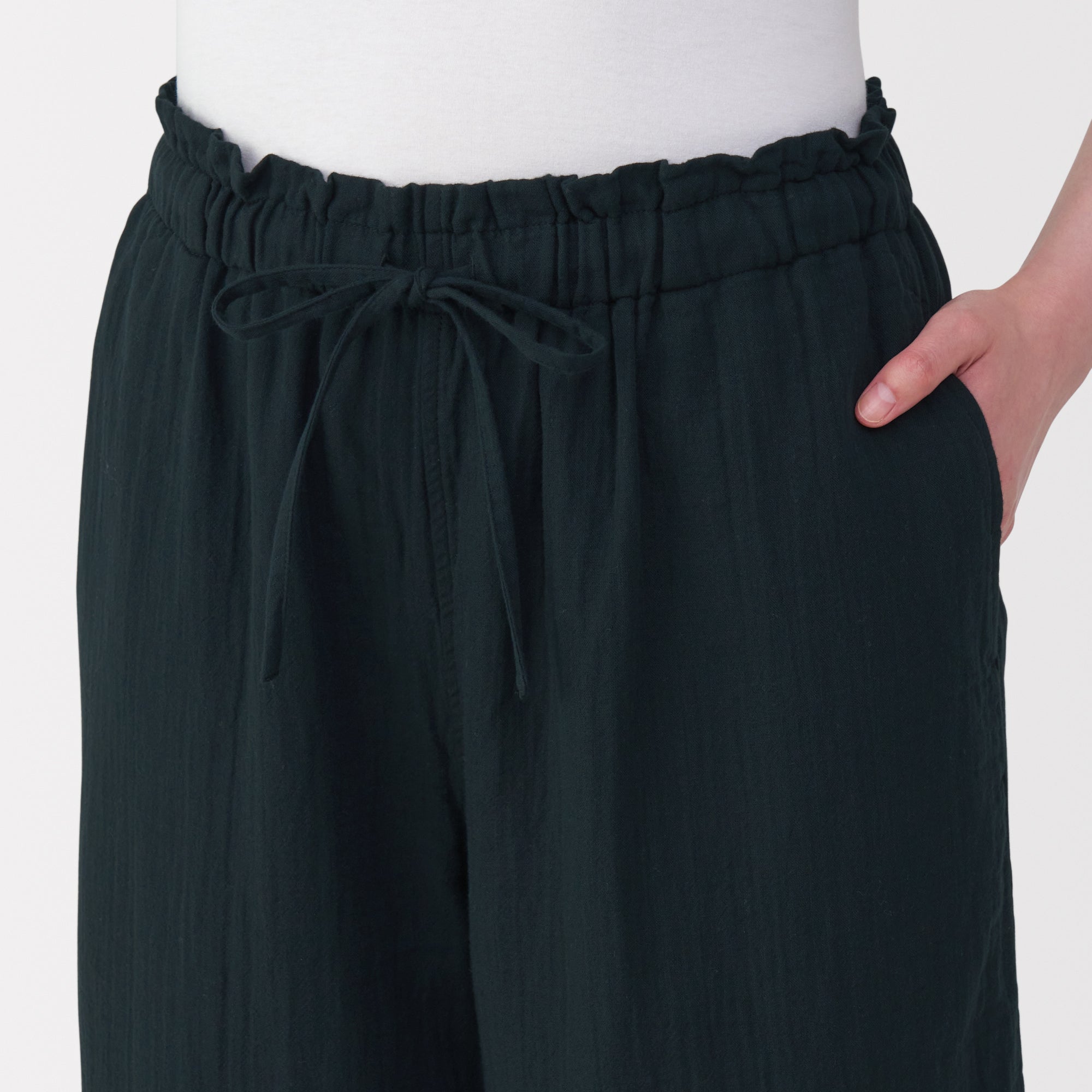 Crepe Gauze Long Pants - Image 15
