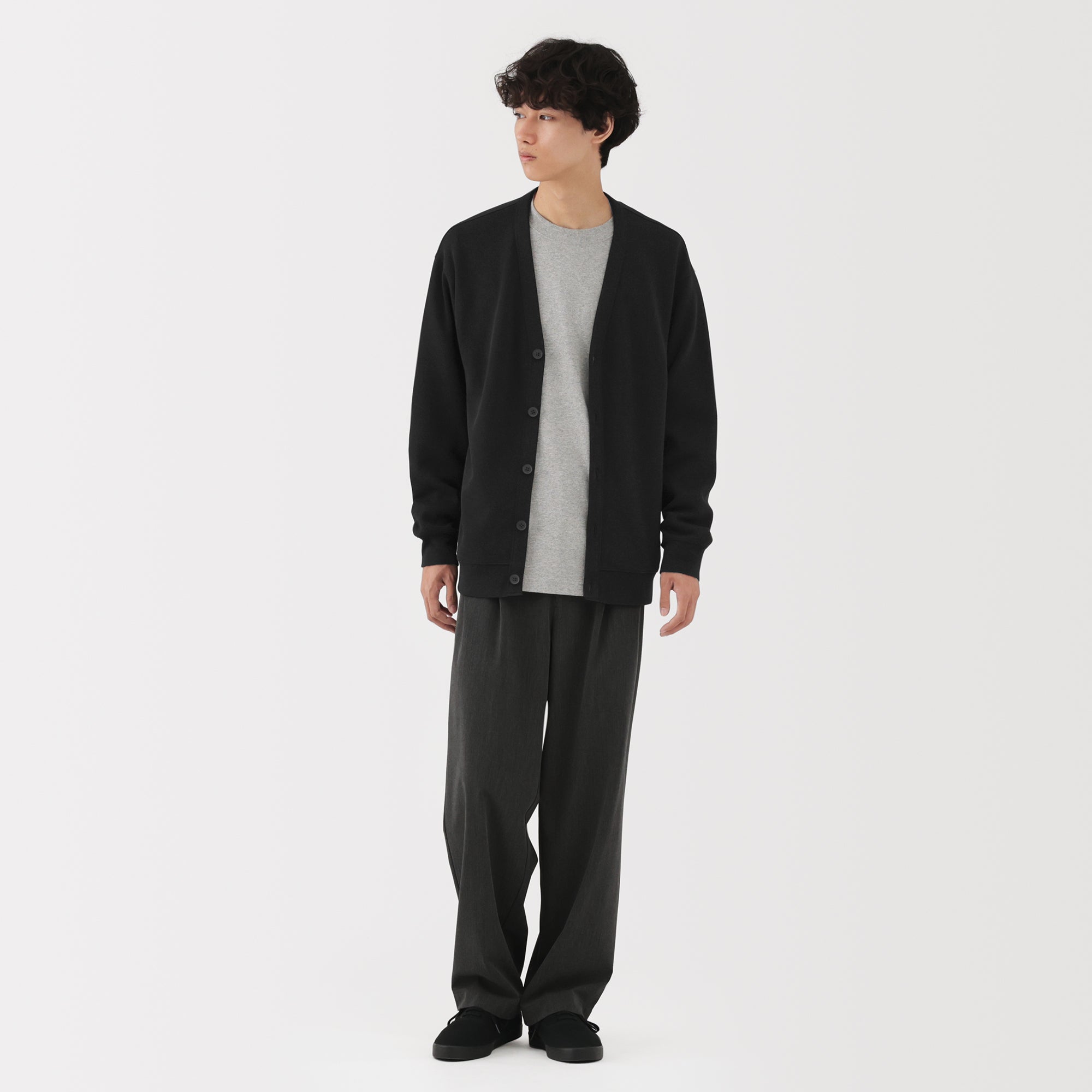 Double Knitted V-Neck Cardigan - Image 34