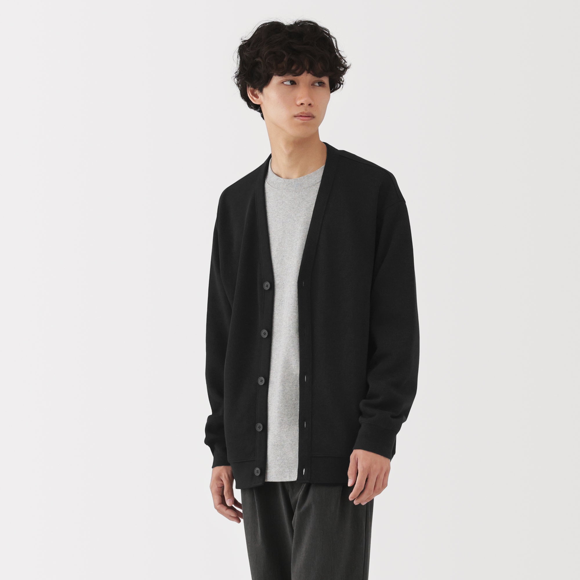 Double Knitted V-Neck Cardigan - Image 32