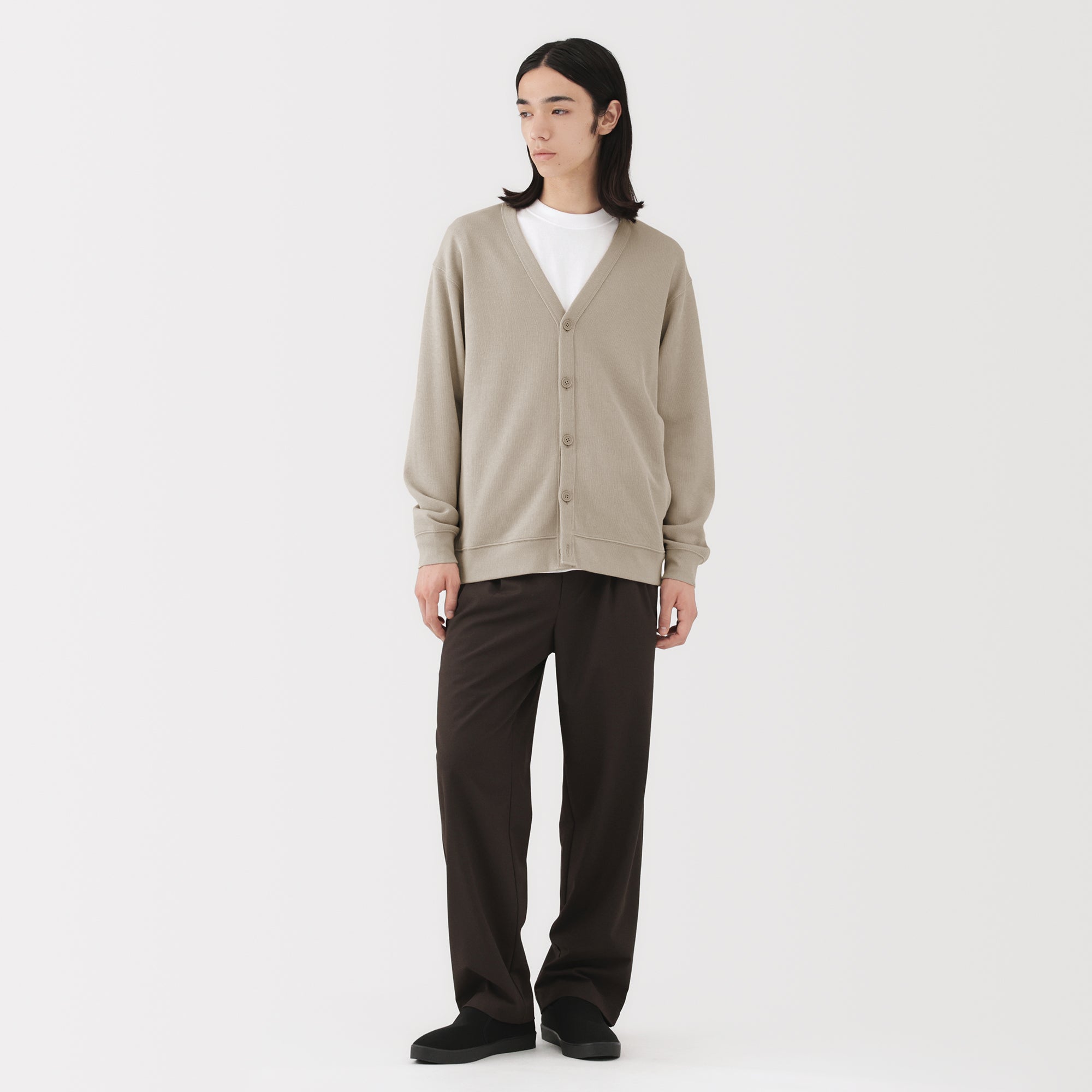 Double Knitted V-Neck Cardigan - Image 24