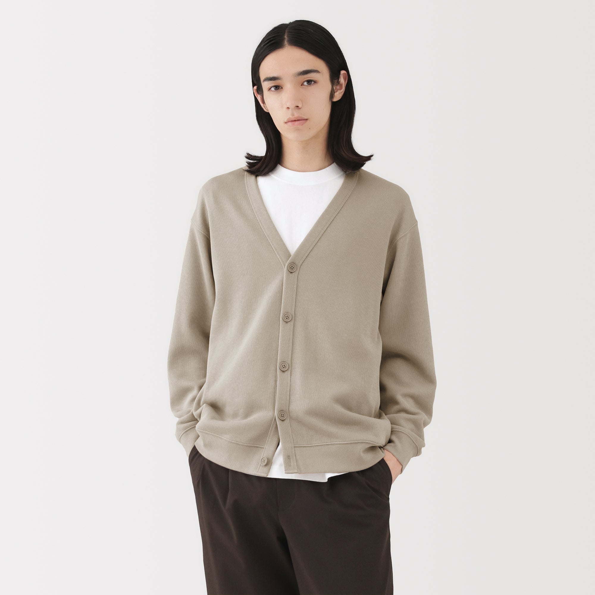 Double Knitted V-Neck Cardigan - Image 22