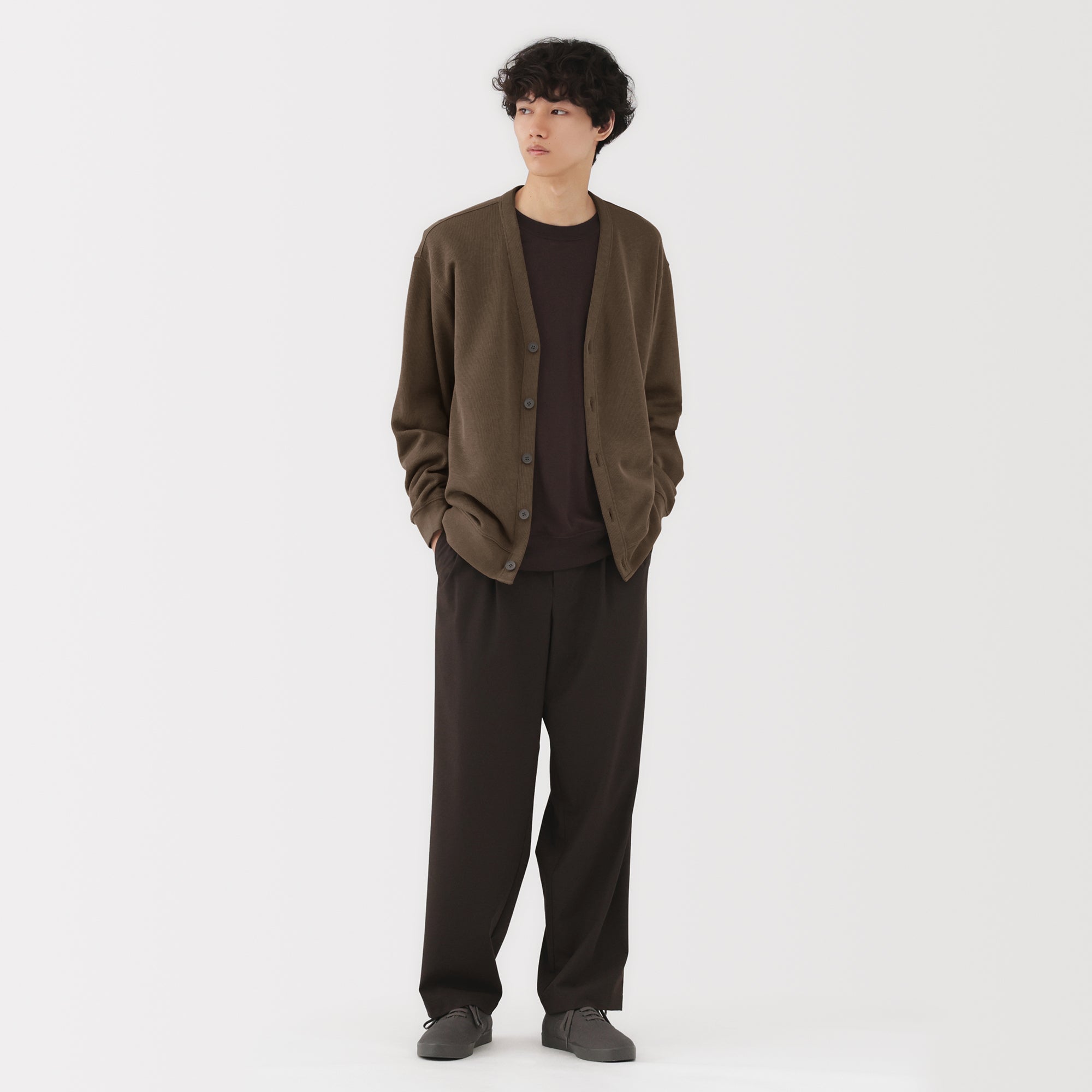 Double Knitted V-Neck Cardigan - Image 14