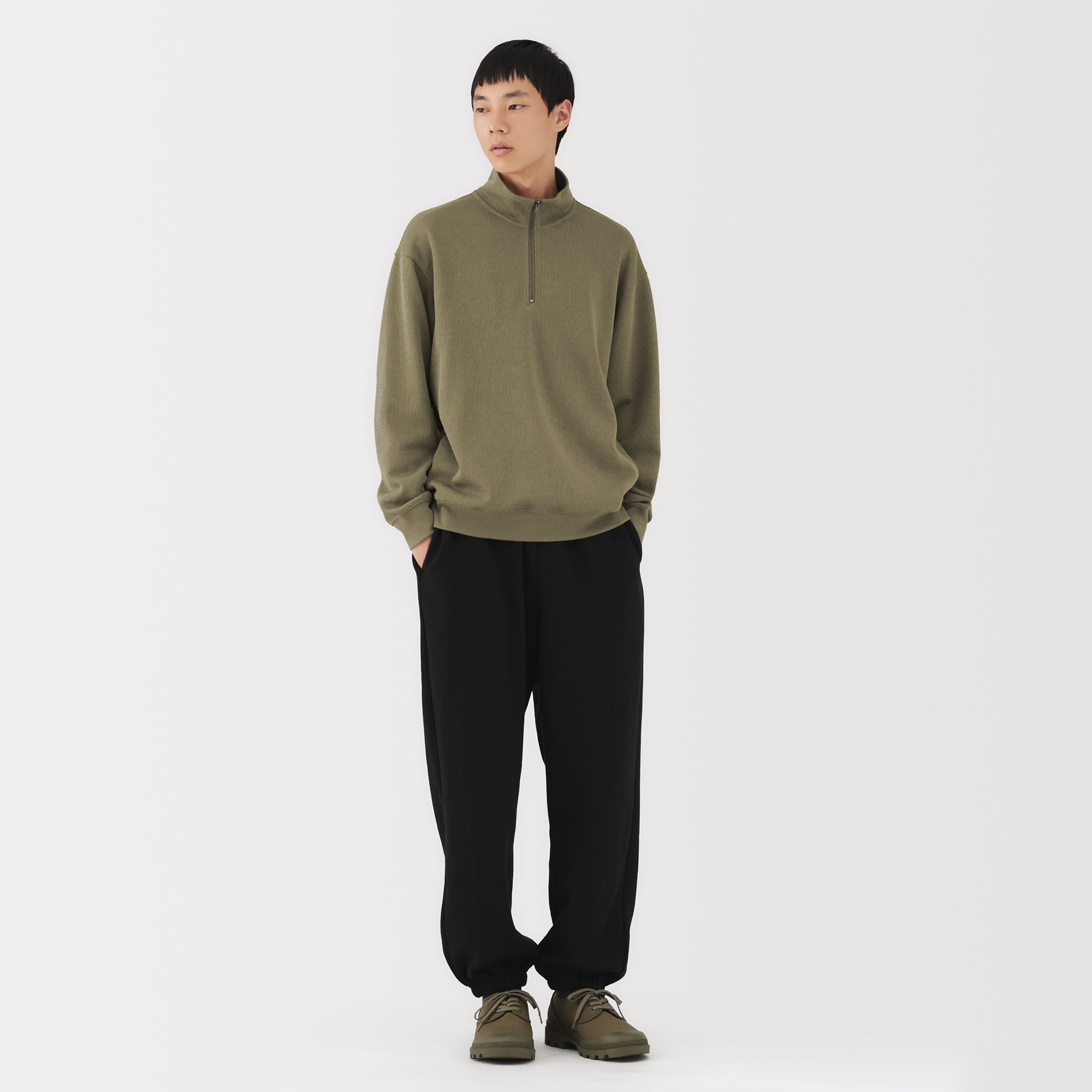 Double Knit Half-Zip Pullover - Image 31