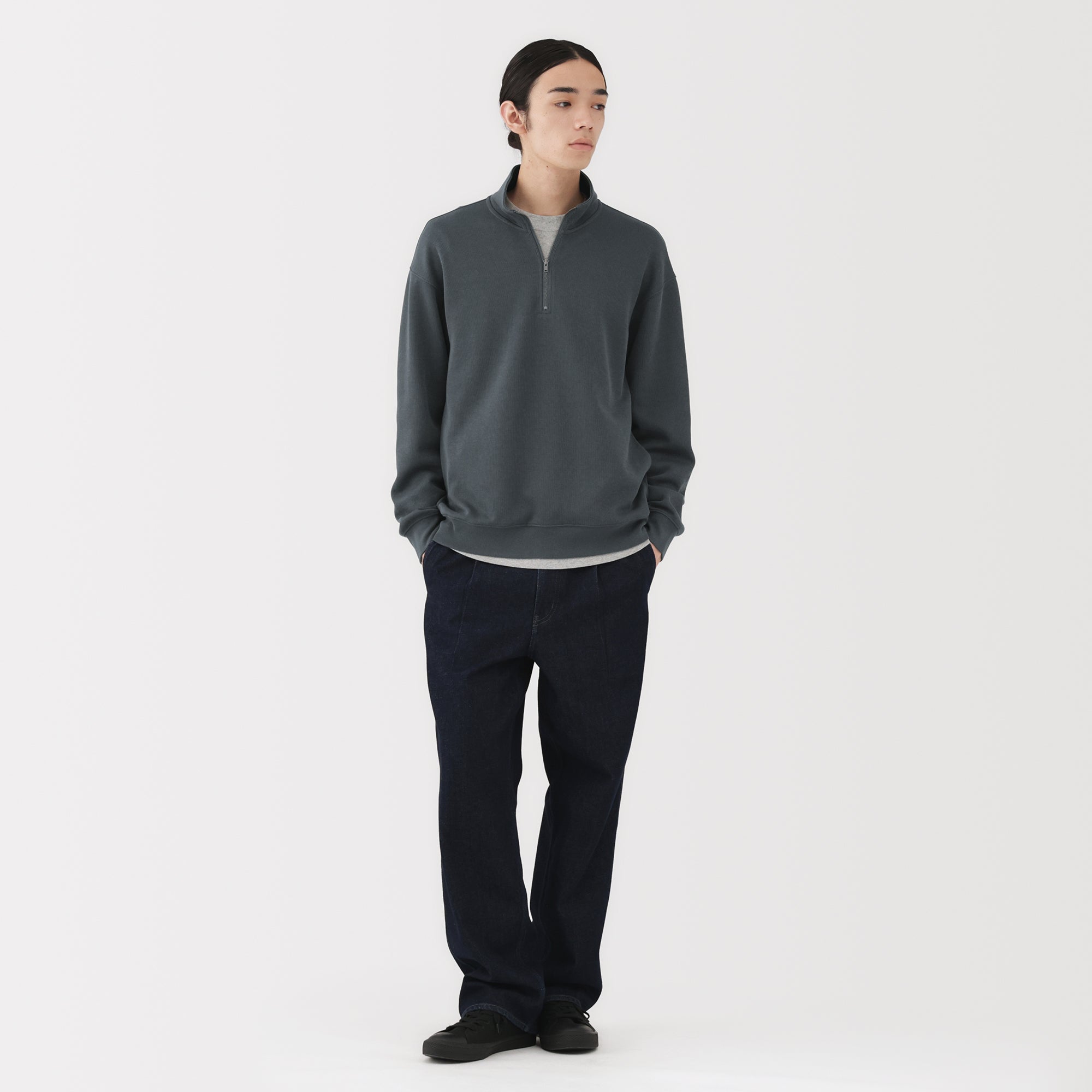 Double Knit Half-Zip Pullover - Image 4