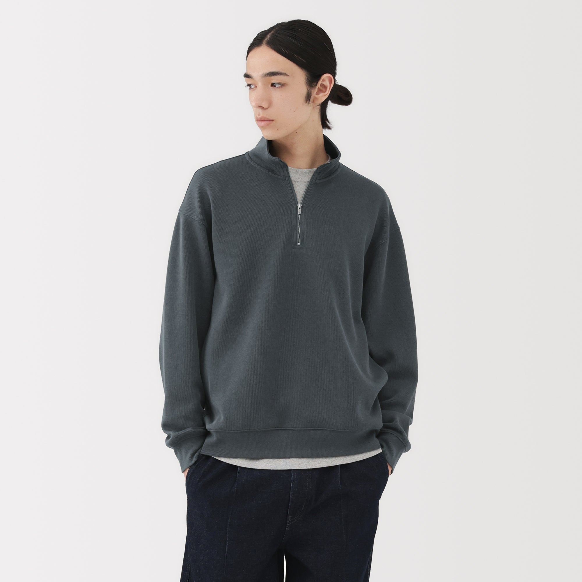 Double Knit Half-Zip Pullover - Image 3
