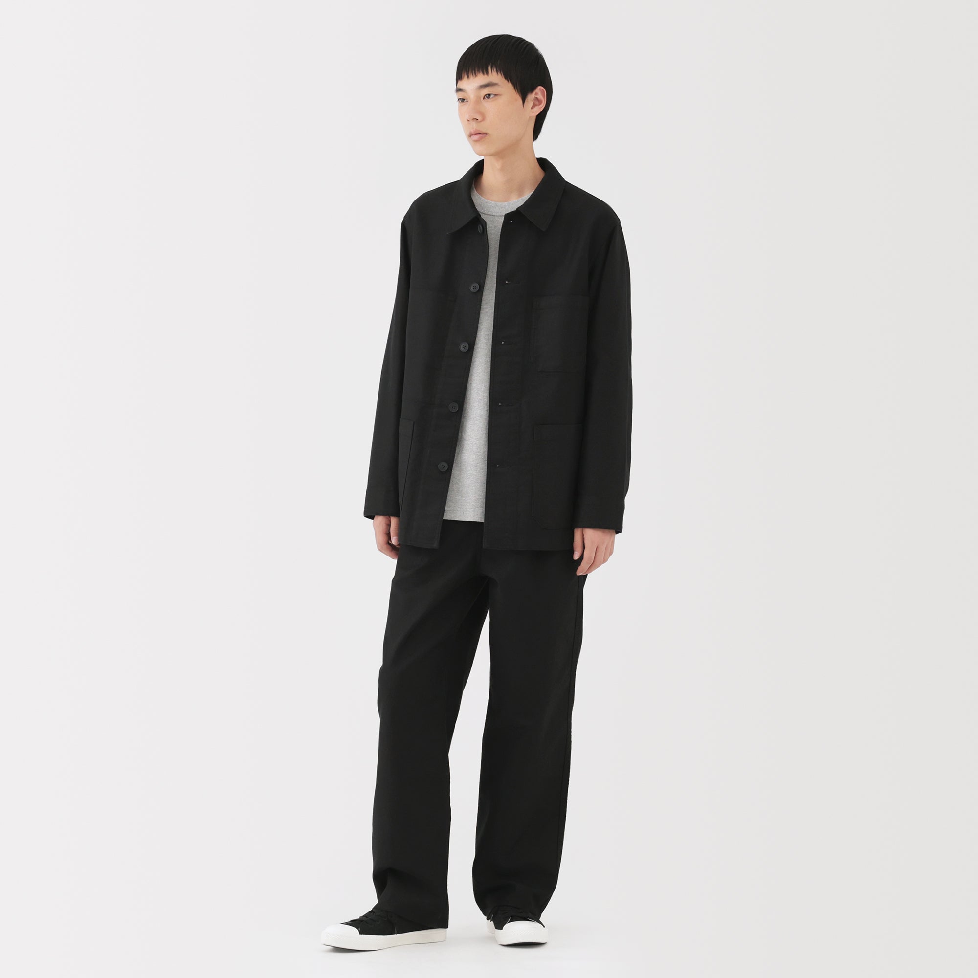 Kapok Blend Moleskin Coverall Jacket - Image 4