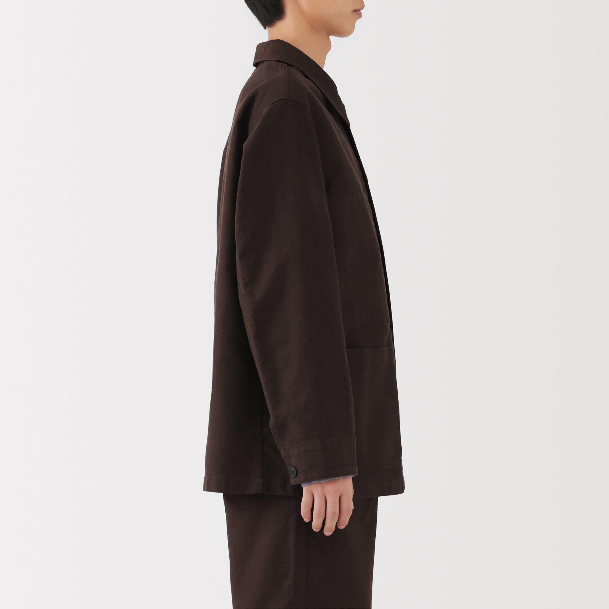 Kapok Blend Moleskin Coverall Jacket - Image 5