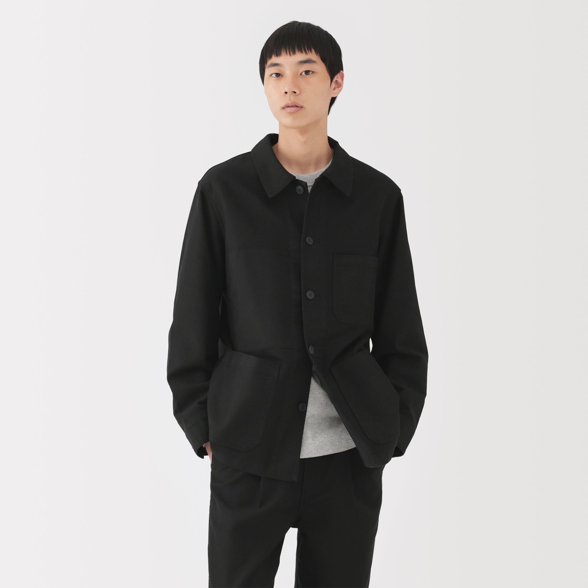 Kapok Blend Moleskin Coverall Jacket - Image 3