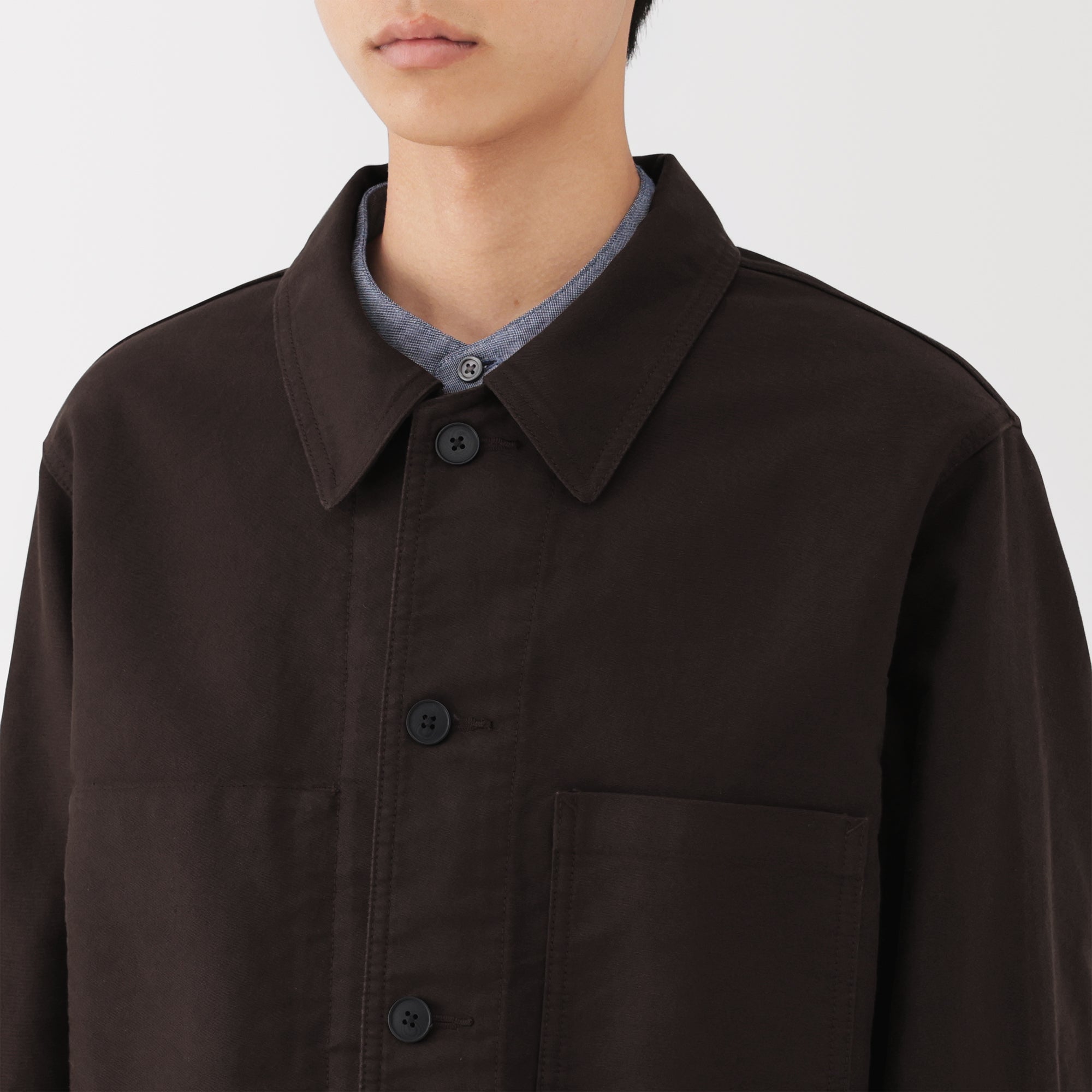 Kapok Blend Moleskin Coverall Jacket - Image 16