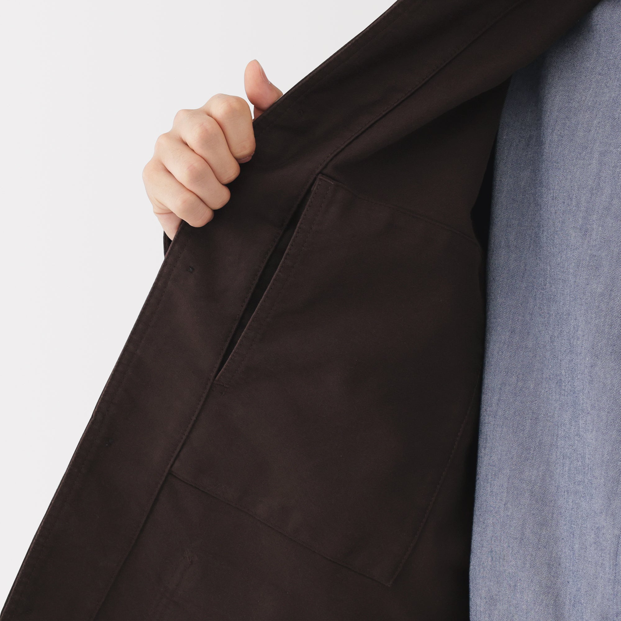 Kapok Blend Moleskin Coverall Jacket - Image 27