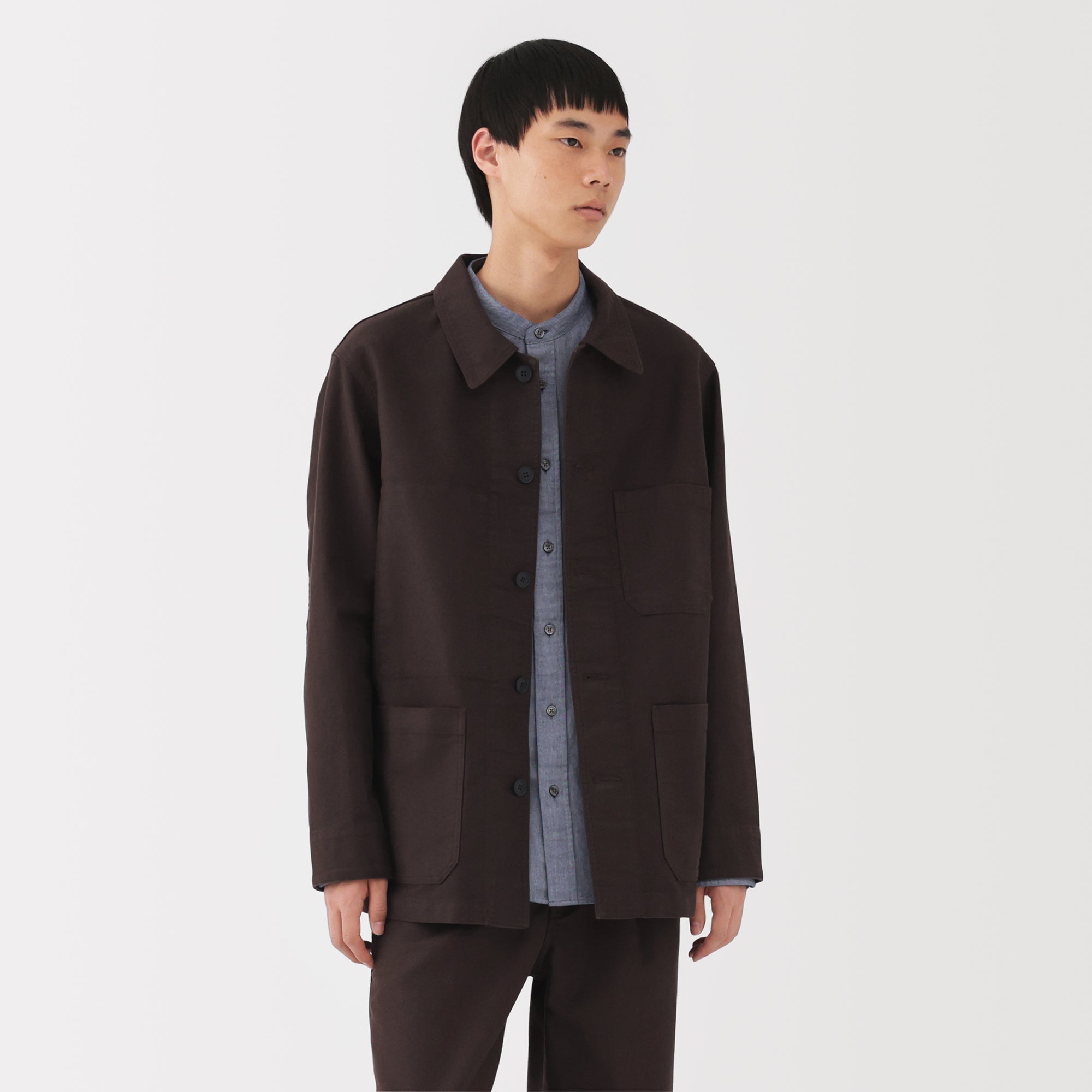 Kapok Blend Moleskin Coverall Jacket - Image 21