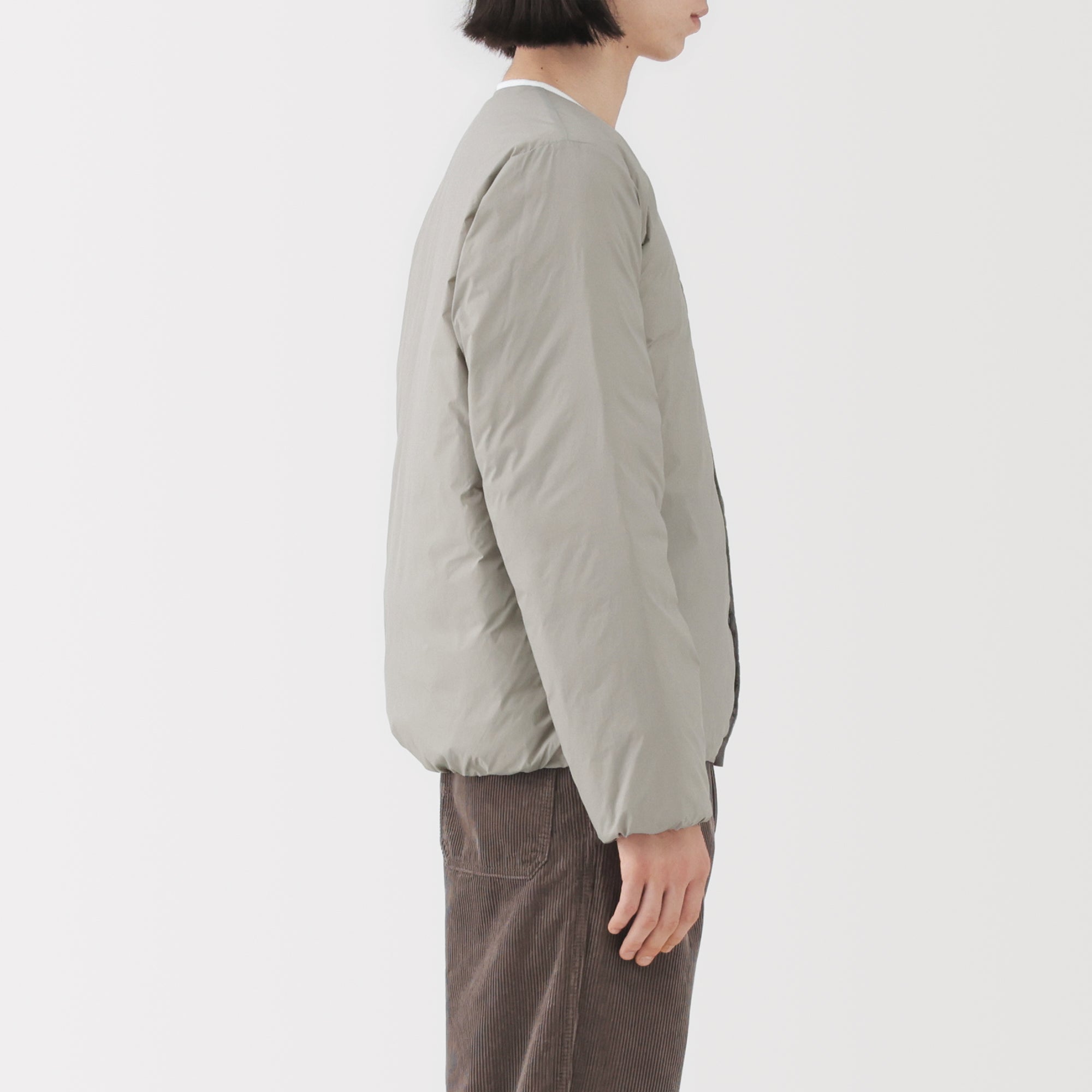 Lightweight Down Collarless Jacket - Image 15