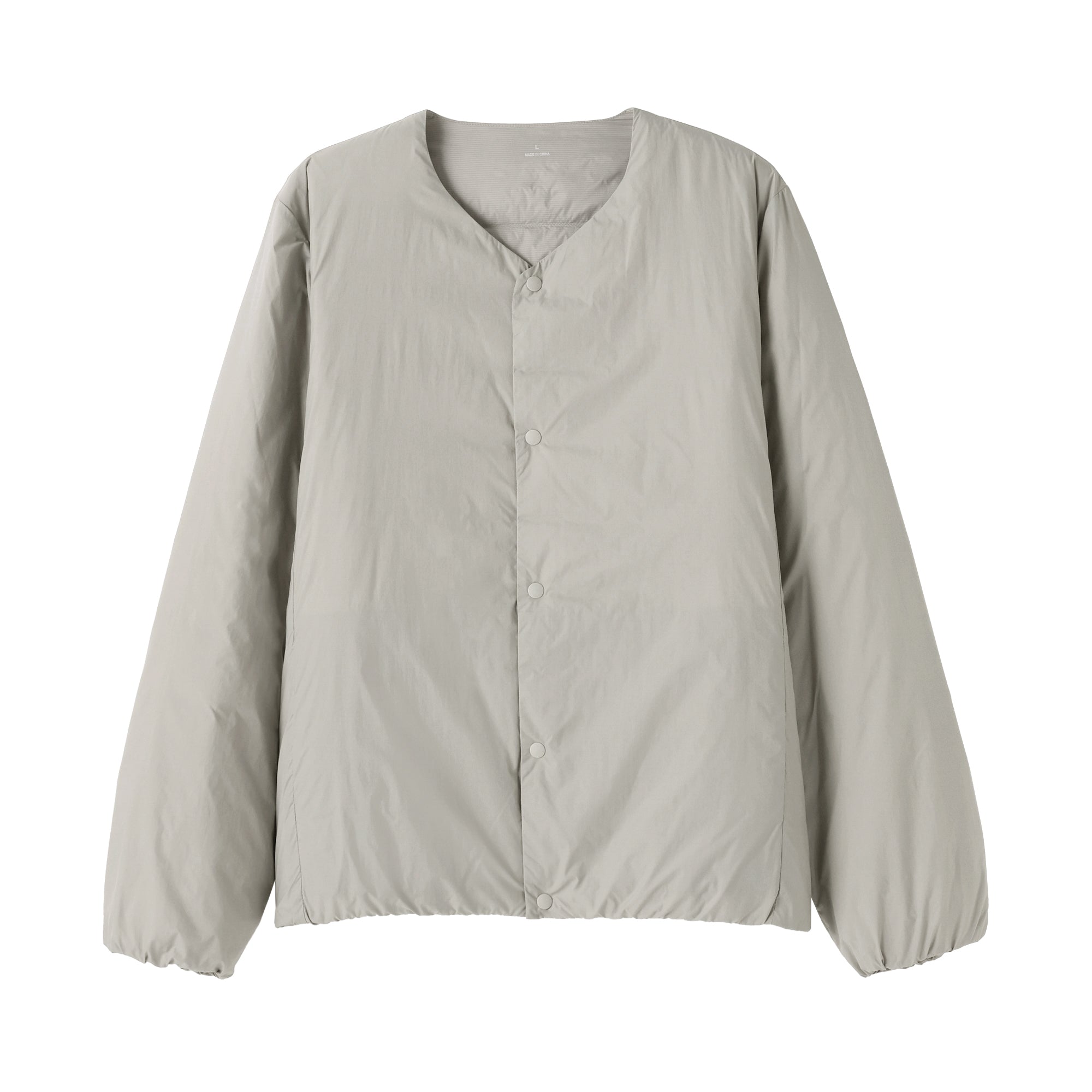 Lightweight Down Collarless Jacket - Image 12