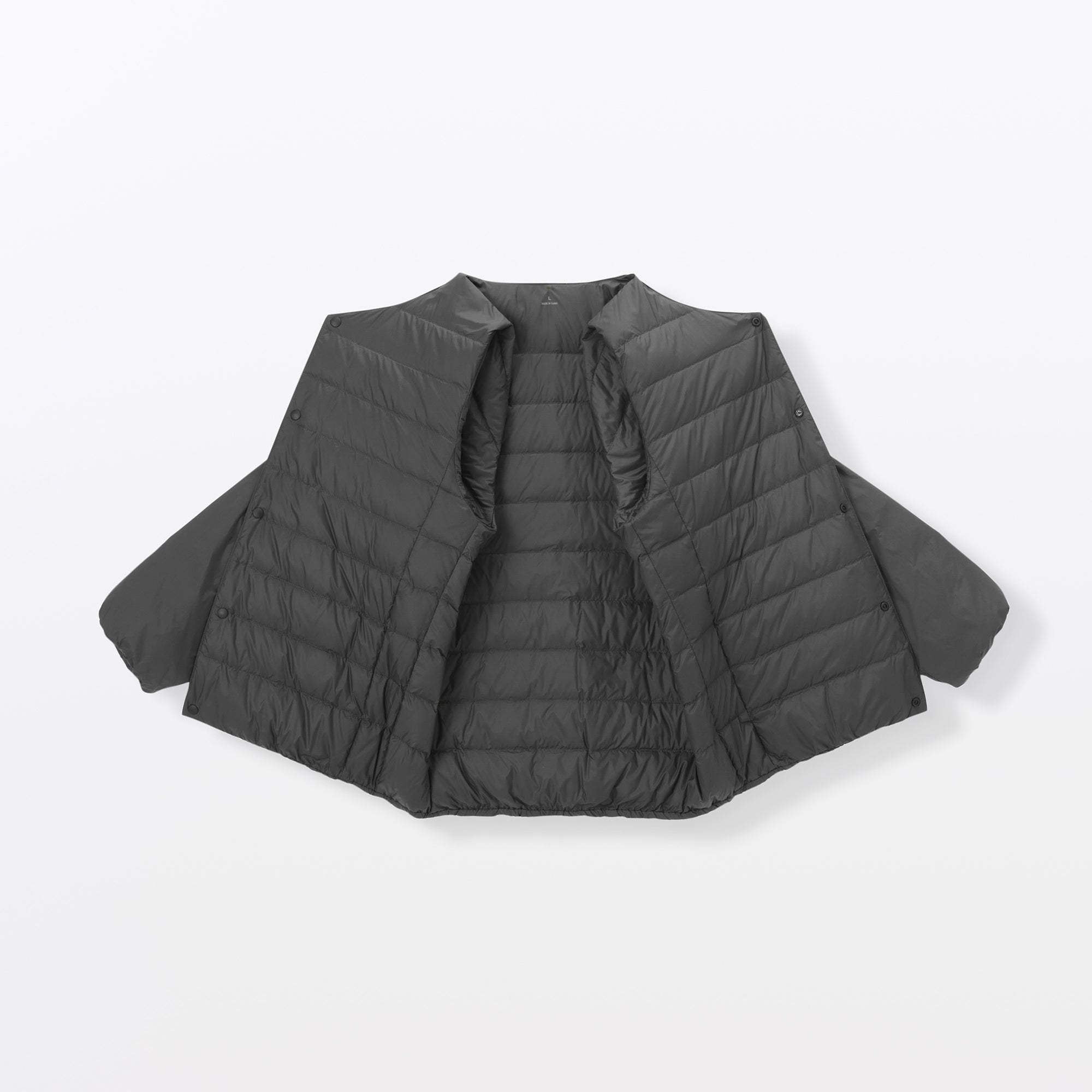 Lightweight Down Collarless Jacket - Image 10