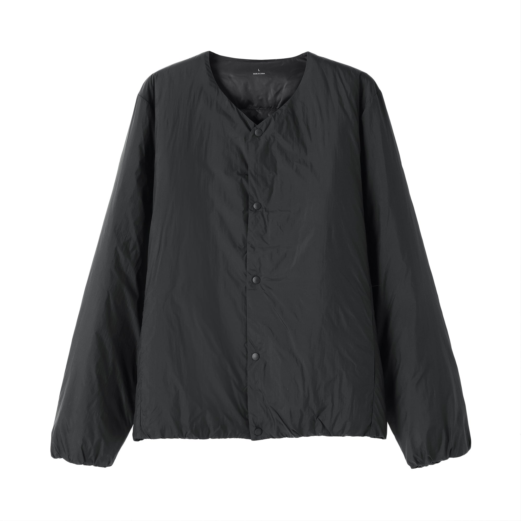 Lightweight Down Collarless Jacket - Image 22