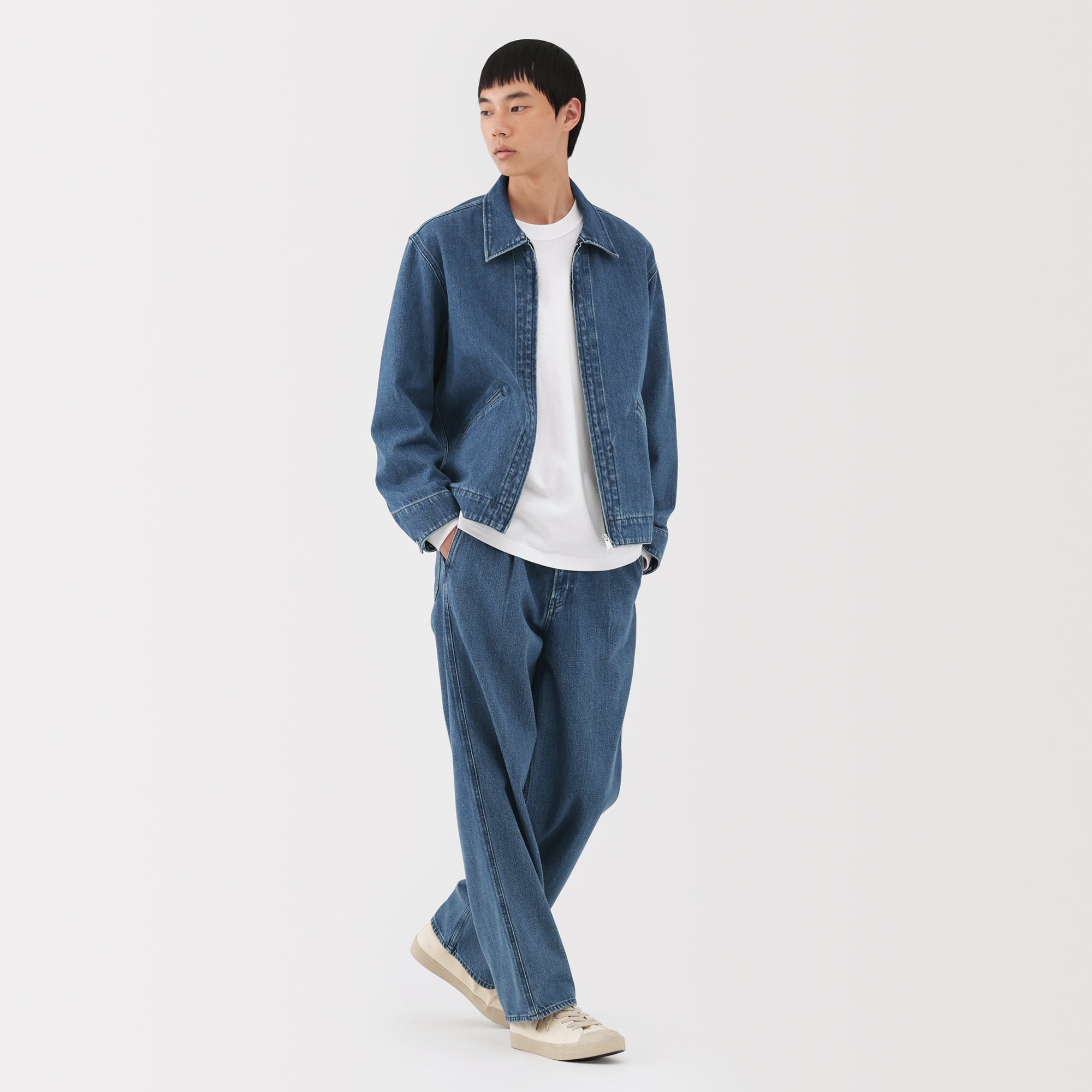 Kapok Blend Denim Blouson - Image 4