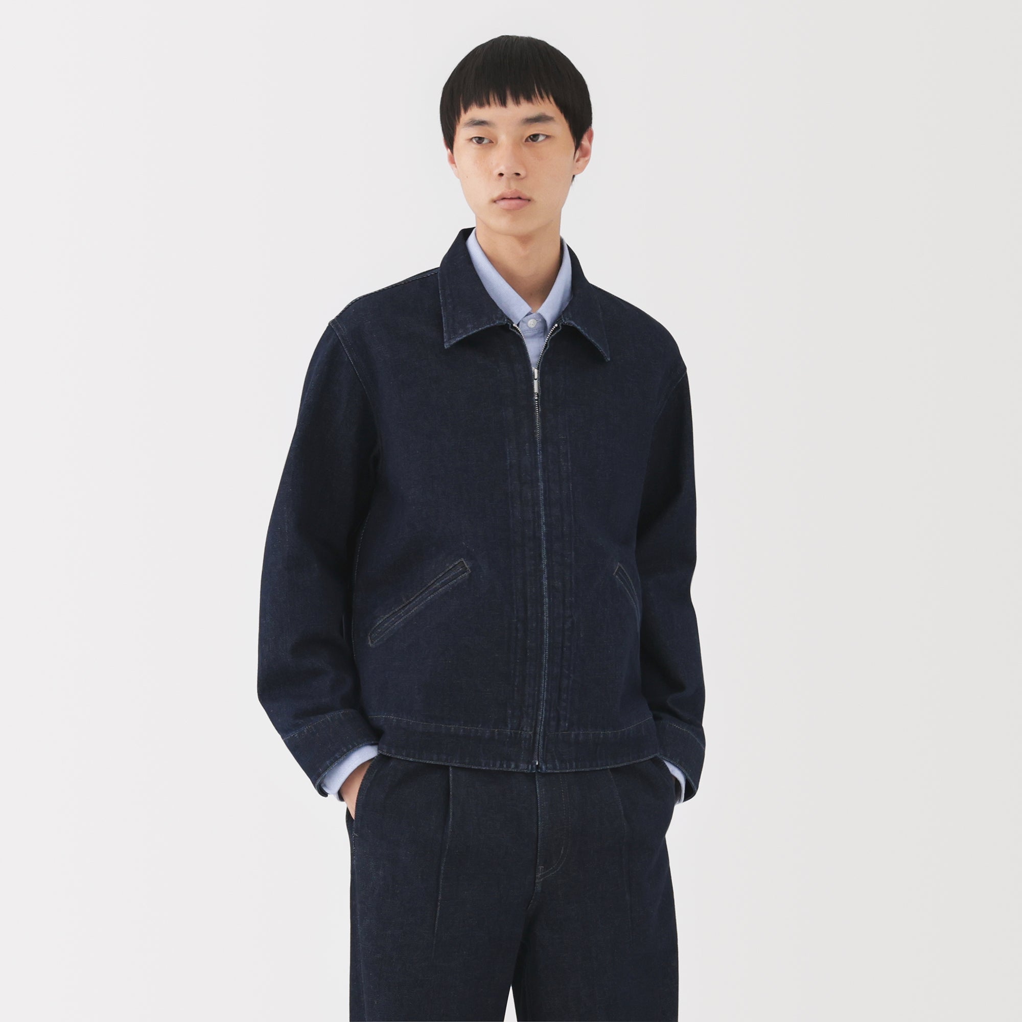 Kapok Blend Denim Blouson - Image 11